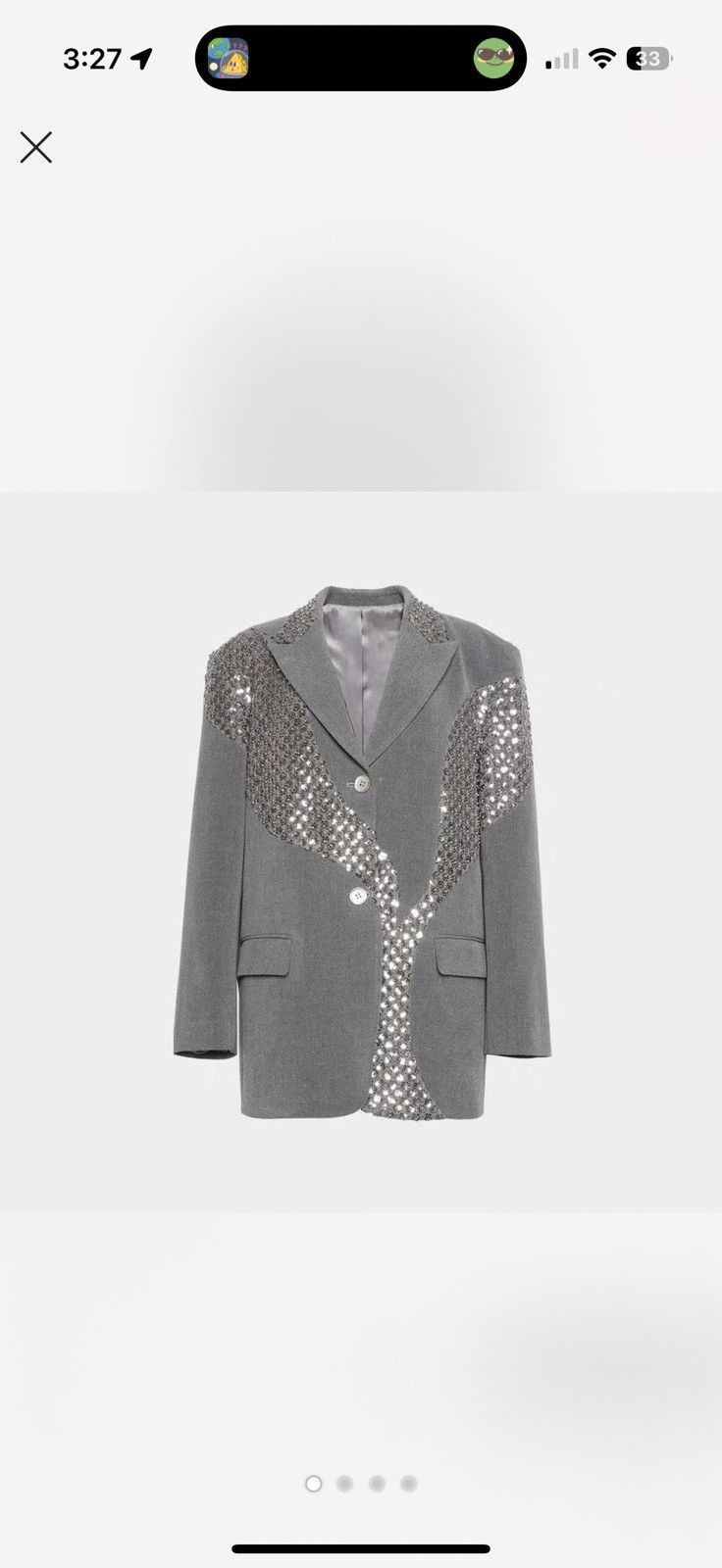 Designer × Japanese Brand × Vintage Sequin-Embellished Blazer Size L / US 10 / IT 46 - 1 Preview