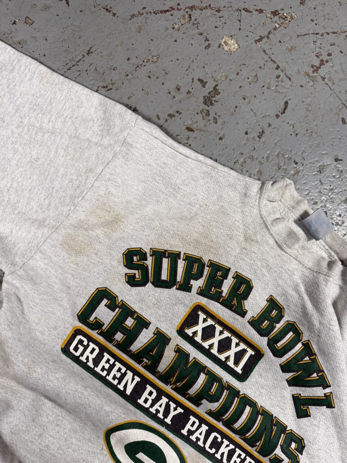 Other Vintage Lucky 7 Distressed Green Bay Packers Super B Sweater Size US XL / EU 56 / 4 - 4 Thumbnail
