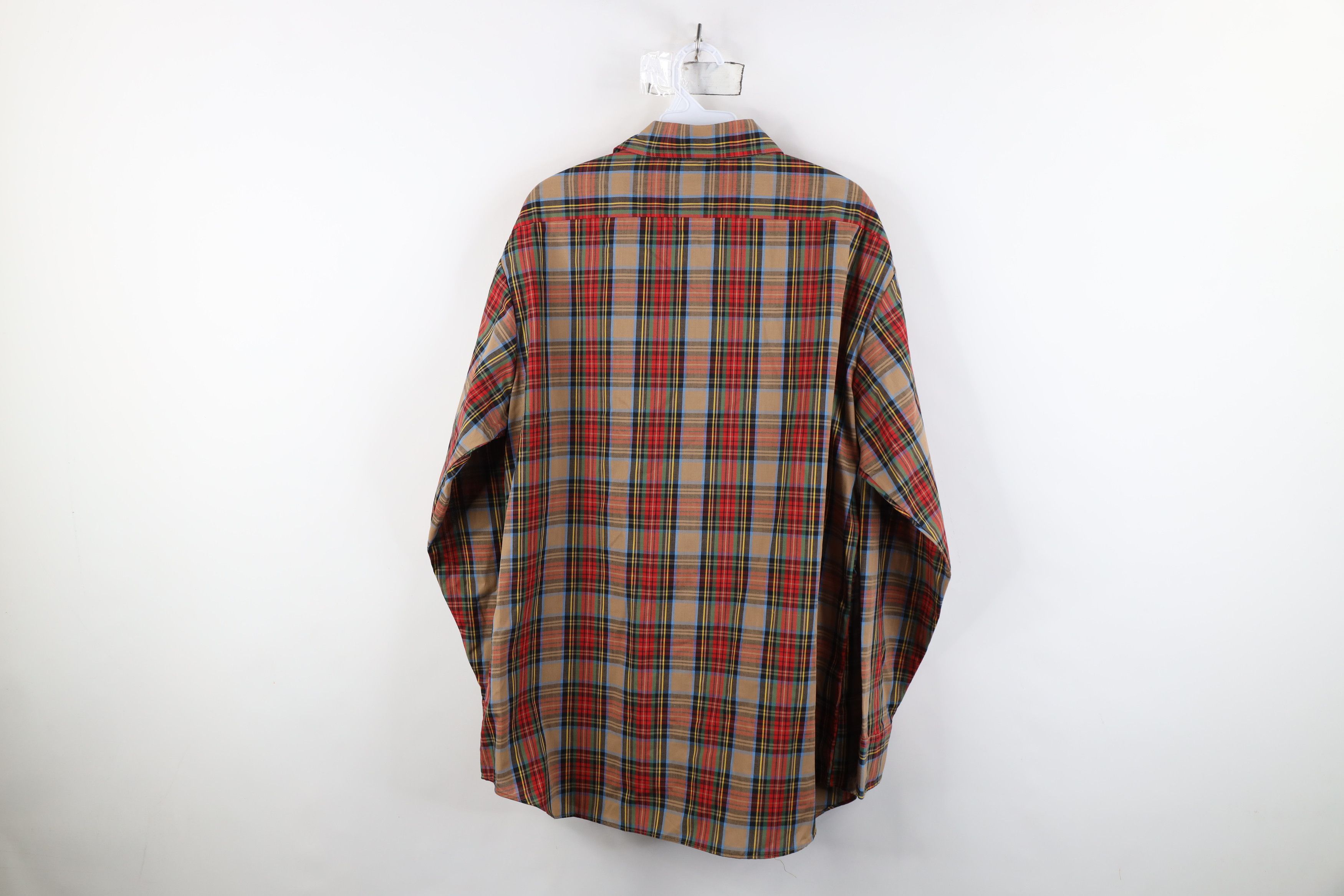 Vintage Deadstock Vintage 70s Streetwear Plaid Collared Button Shirt Size US L / EU 52-54 / 3 - 11 Thumbnail