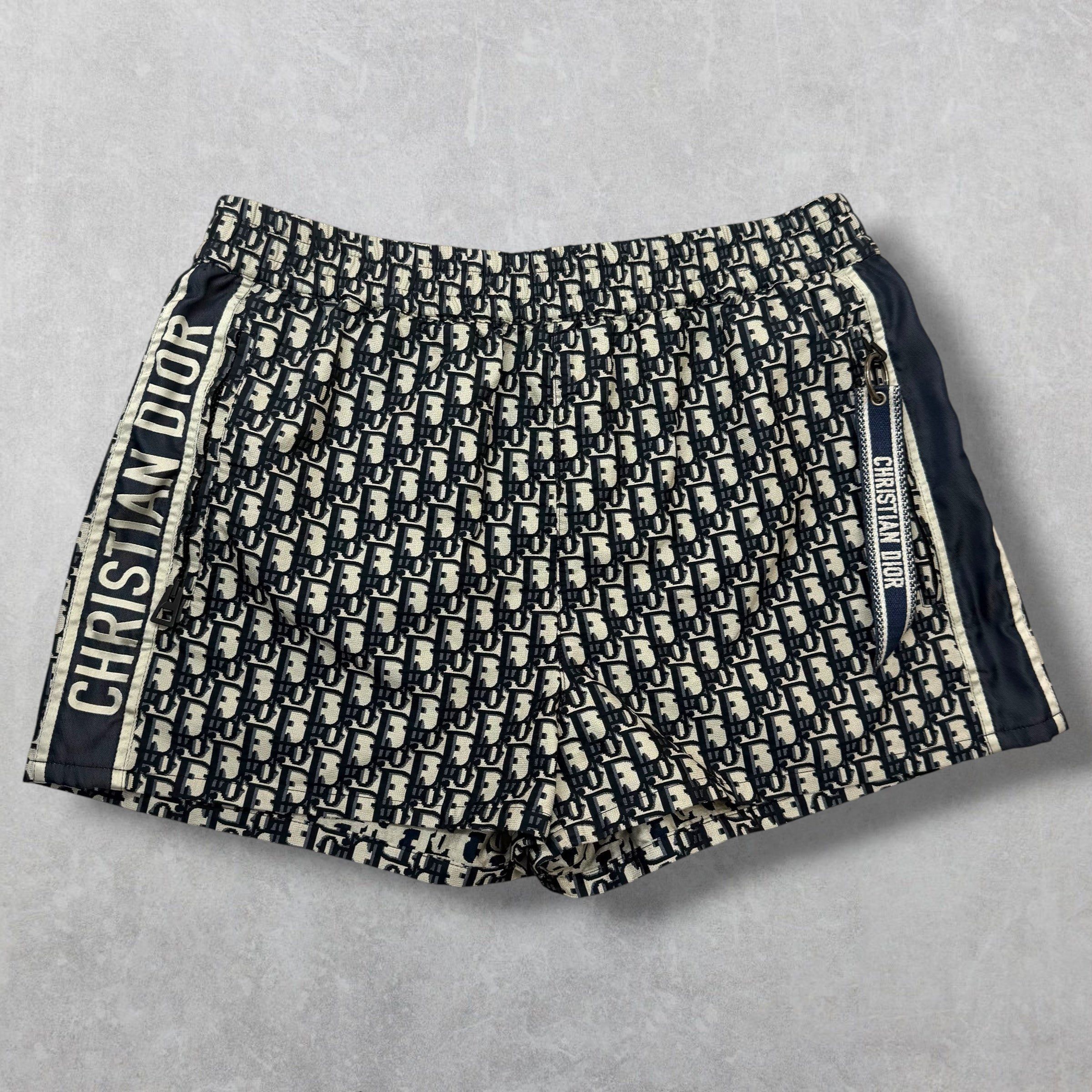 Dior Dior Oblique Technical Taffeta Jacquard Shorts 6 Size US 27 - 1 Thumbnail