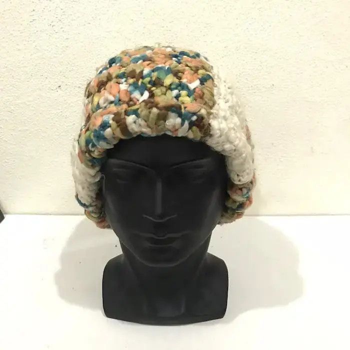 Japanese Brand Amina Knit Bobble Beanie Hat Size ONE SIZE - 3 Thumbnail