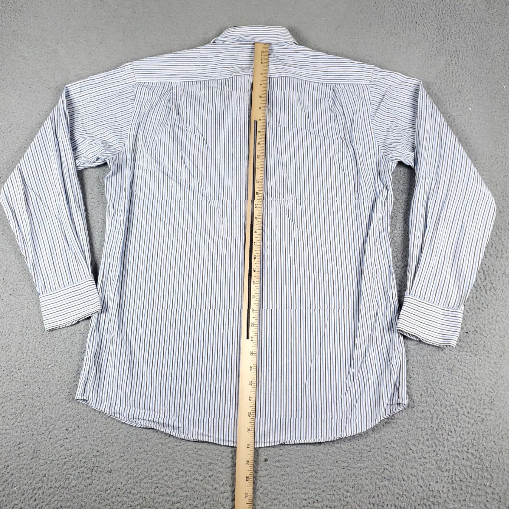 Tommy Hilfiger Tommy Hilfiger Shirt Mens Medium Blue Striped Button Up Long Sleeve Size US M / EU 48-50 / 2 - 3 Thumbnail