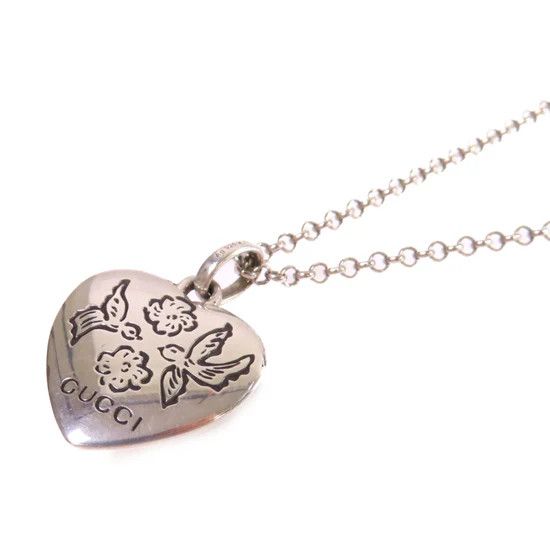 Gucci oc11z0126 Size: OS Blind For Love Necklace In Silver Size ONE SIZE - 1 Thumbnail