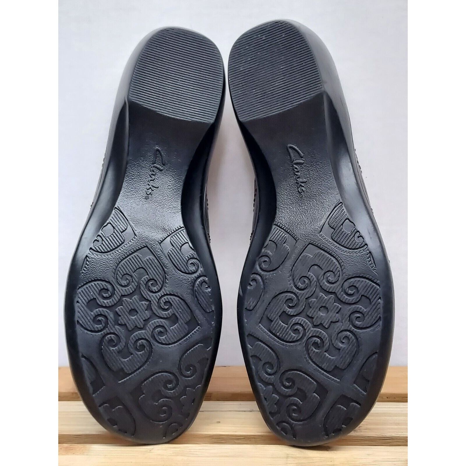 Clarks Clarks Womens | Black | Leather Block Slide Sandals Size 6 Size US 6 / IT 36 - 4 Thumbnail