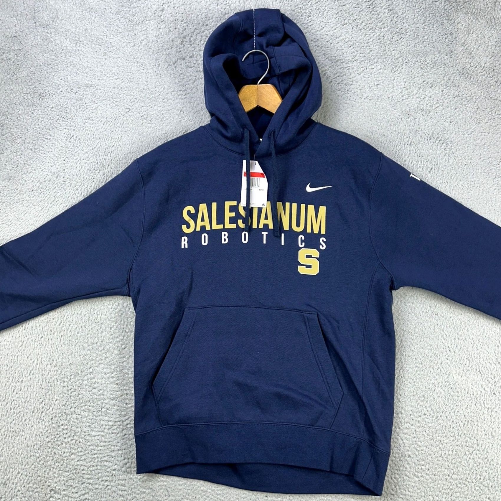 Nike Nike Mens Hoodie Sweatshirt L Blue Drawstring Pocket Graphic Print тру Size US L / EU 52-54 / 3 - 4 Thumbnail