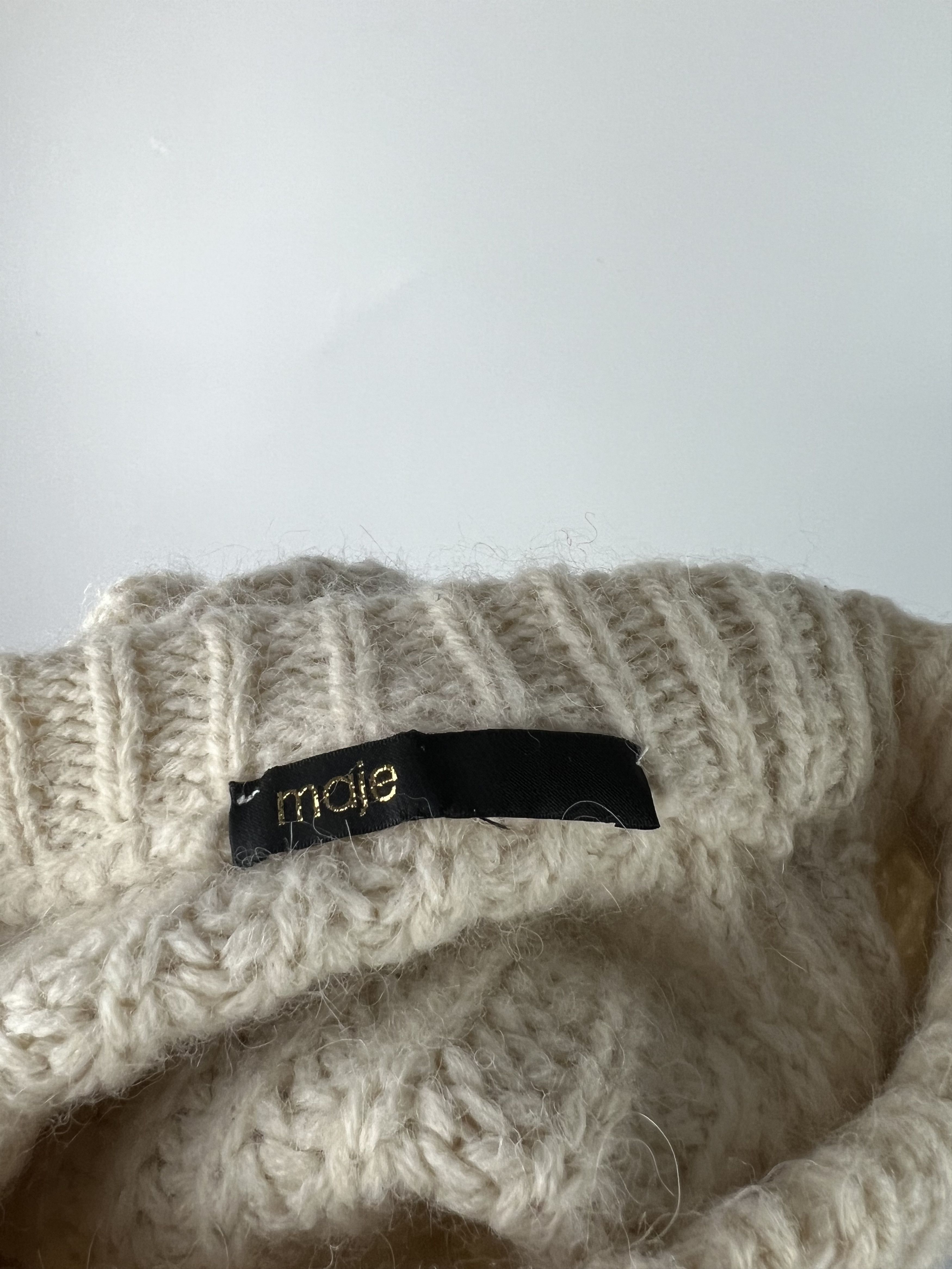 Maje Maje Alpaca Merino Wool Knitted Sweater Size M/L Size M / US 6-8 / IT 42-44 - 5 Thumbnail