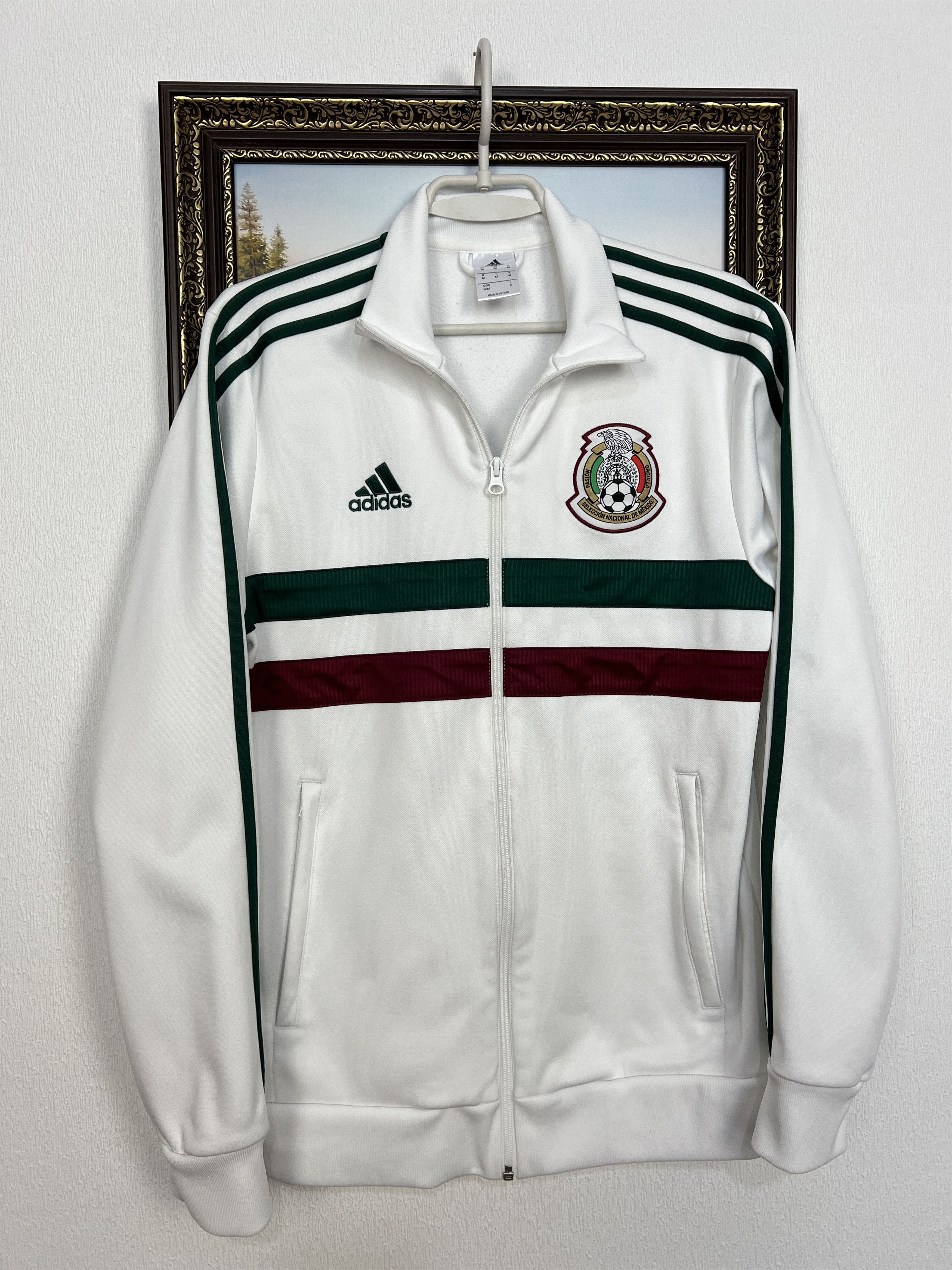 Adidas Originals Mexico Football Jacket Soccer Track Top Zip
