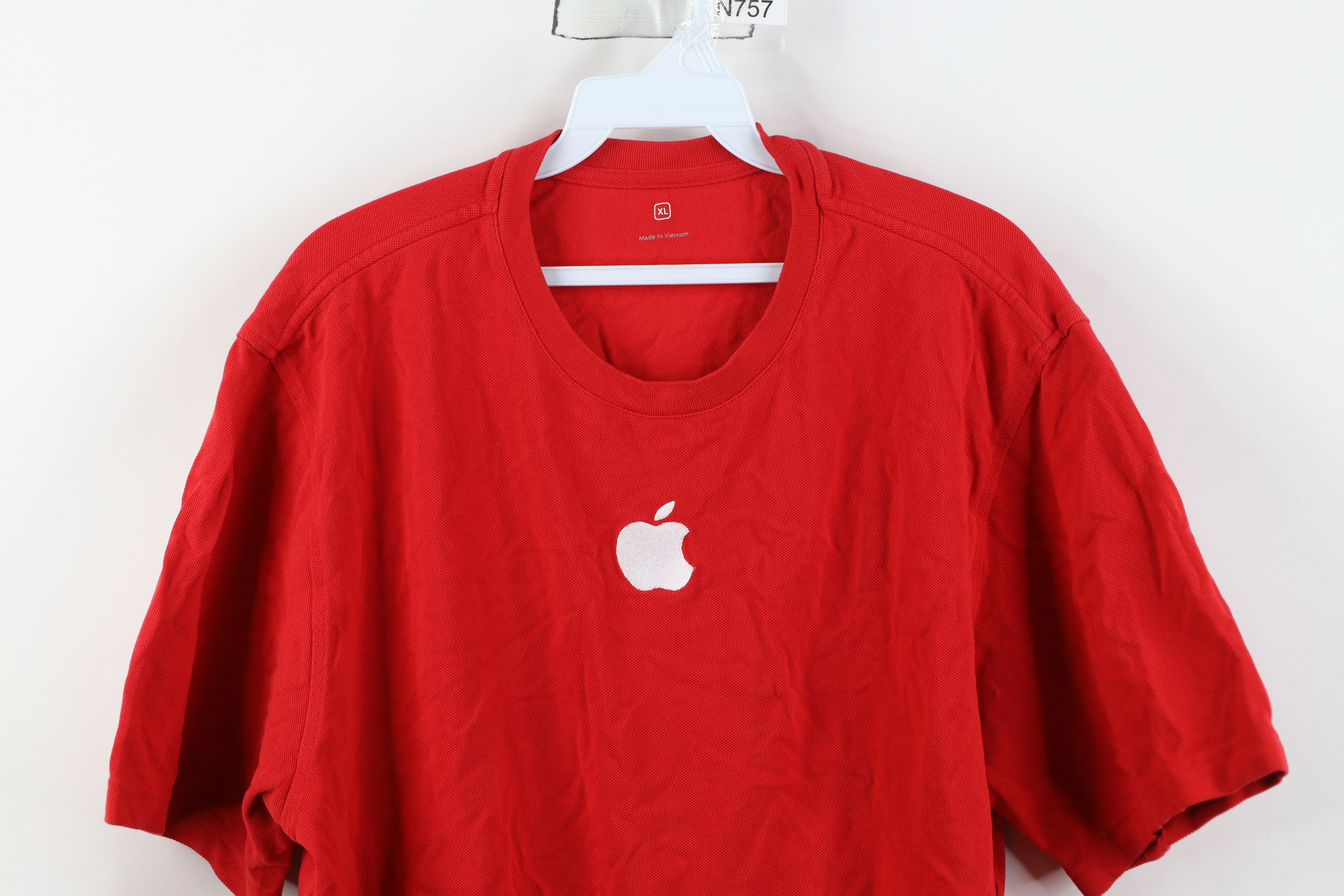 Apple Vintage Y2K Apple Company Apple Logo Thermal Knit T-Shirt Size US XL / EU 56 / 4 - 2 Thumbnail