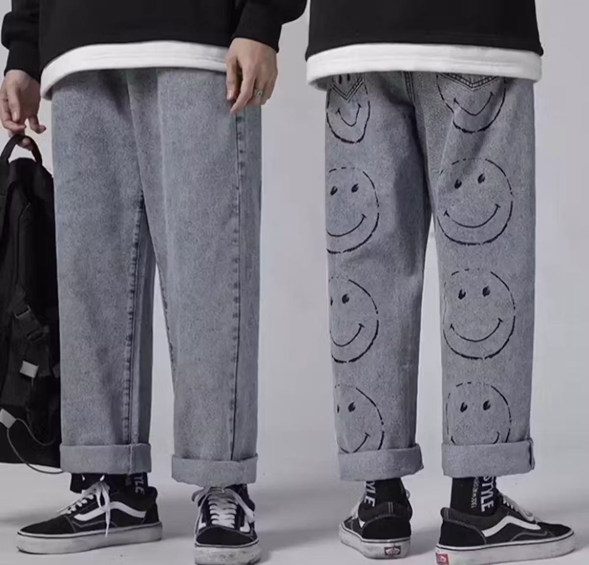 image of Vintage Denim Jeans Smile in Grey, Men's (Size 32)