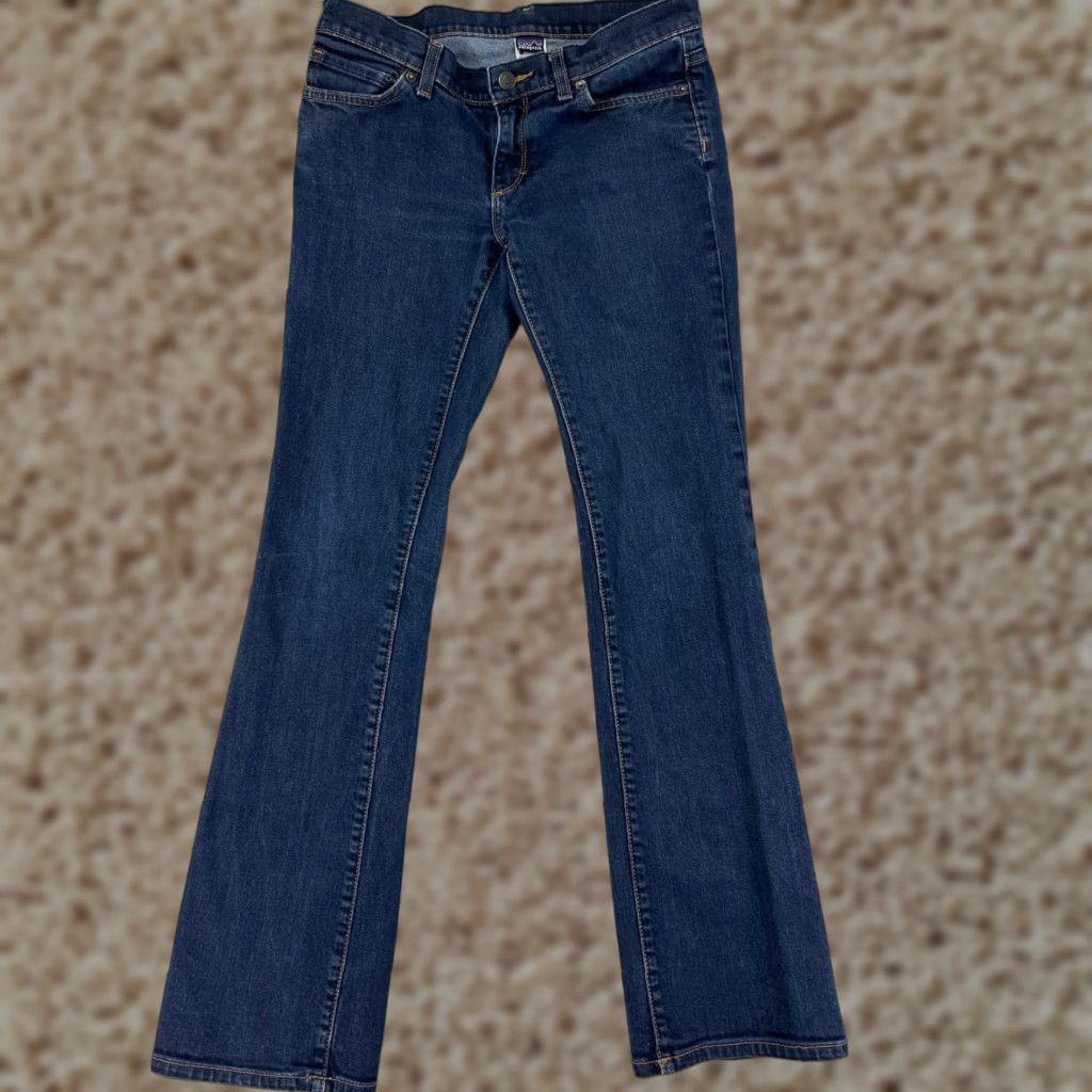 Patagonia Patagonia Jeans Womens 28 Blue Denim Dark Wash Low Rise Bootcut 28x31 Size 24" / US 00 / IT 34 - 1 Thumbnail