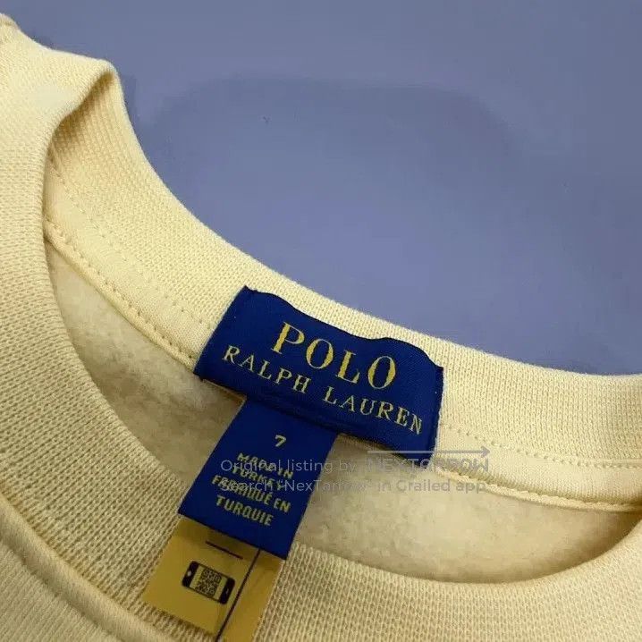 Polo Ralph Lauren Polo Ralph Lauren Bear Print Yellow Sweatshirt. Size US XXL / EU 58 / 5 - 5 Thumbnail