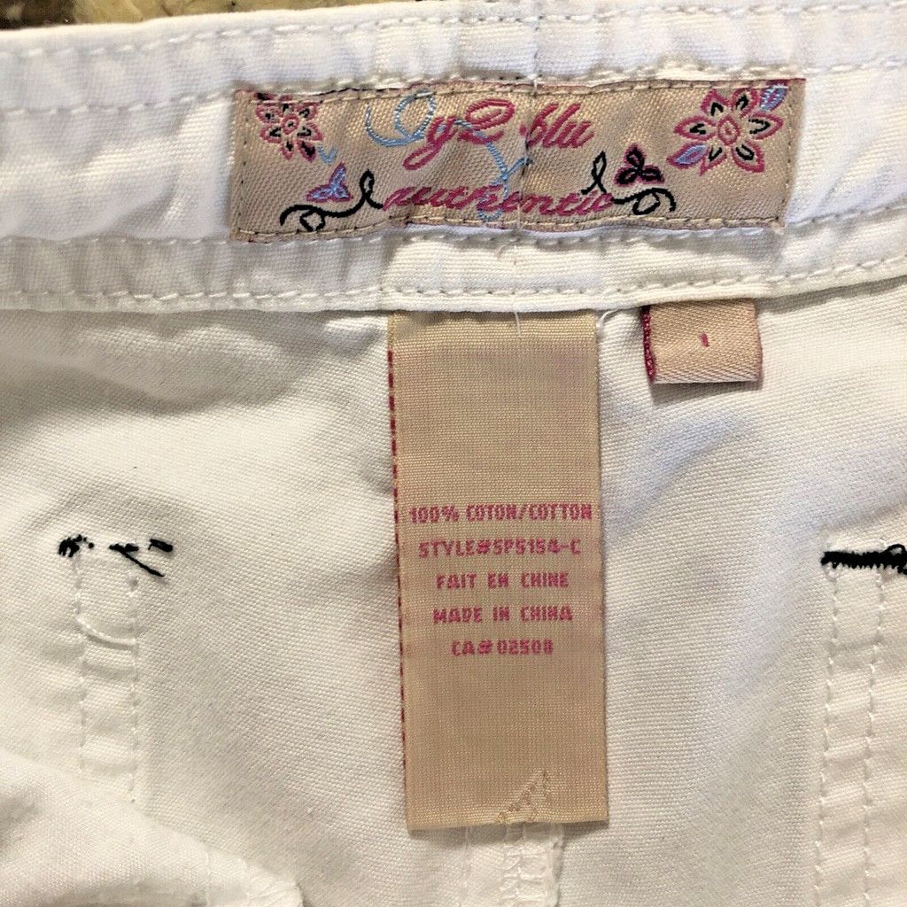 Other Size 1 Y2 Blu Womens Capri White Adjustable Waist Cargo Size 28" / US 6 / IT 42 - 3 Thumbnail