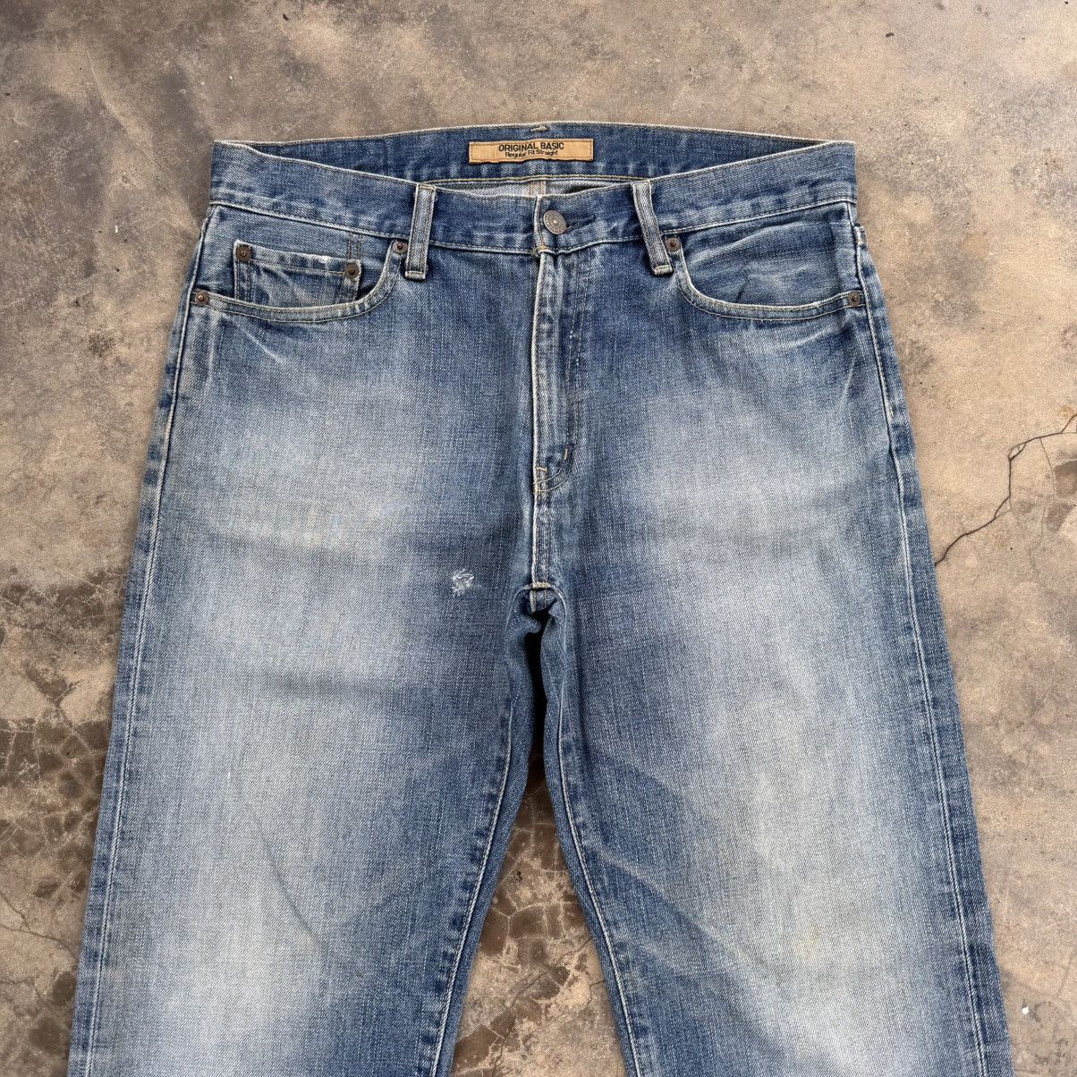 Japanese Brand VINTAGE JAPANESE FADED JEAN DENIM PANTS Size US 33 - 3 Thumbnail