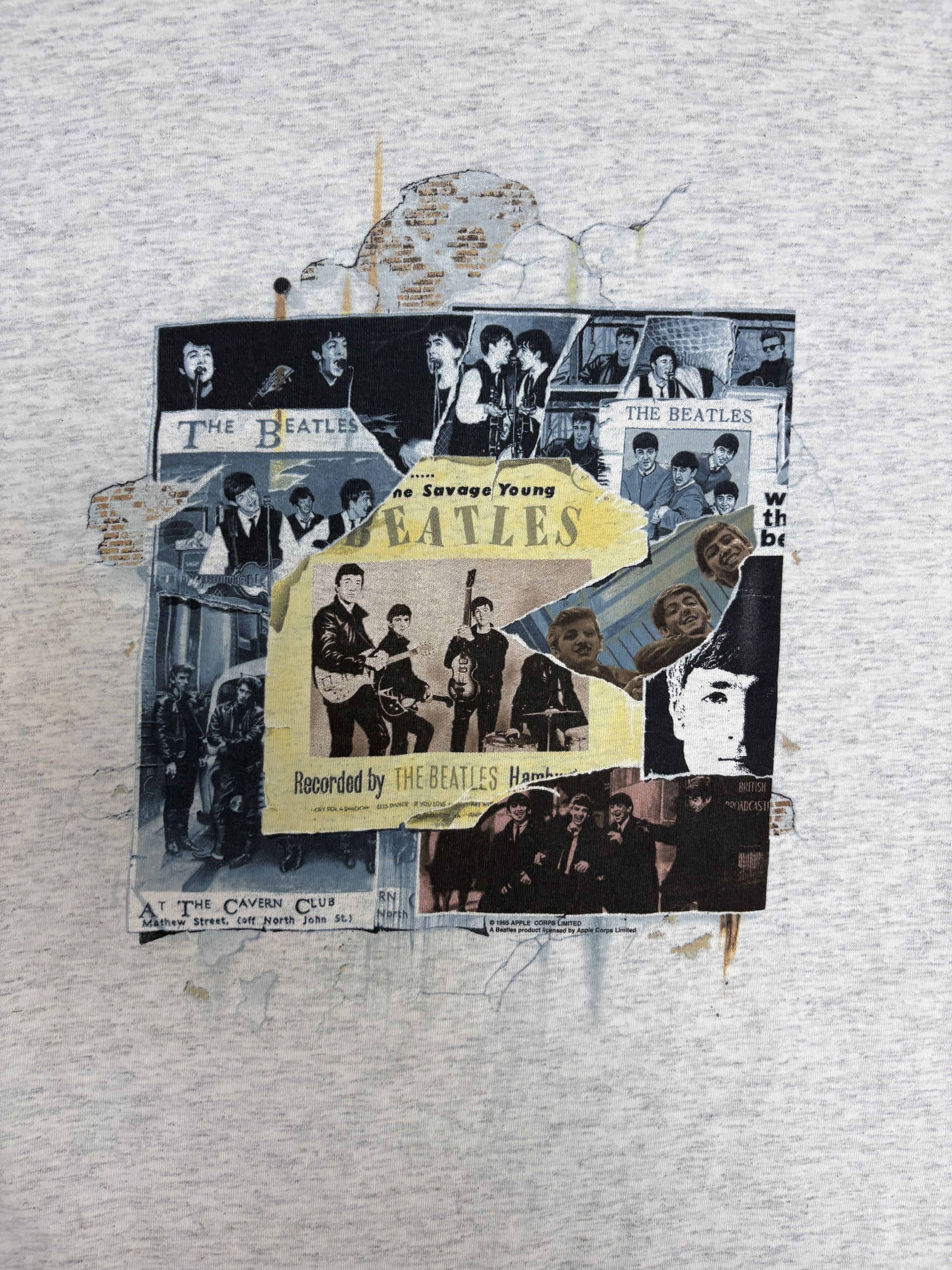 Vintage The Beatles Anthology 1 Vintage Grey T-Shirt Tee Size US XL / EU 56 / 4 - 2 Thumbnail