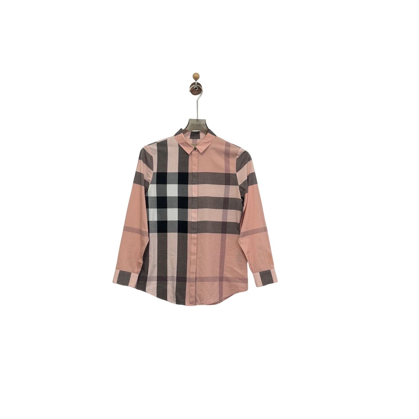 Burberry Burberry Pink Check Button Up Shirt XS Size XS / US 0-2 / IT 36-38 - 1 Thumbnail