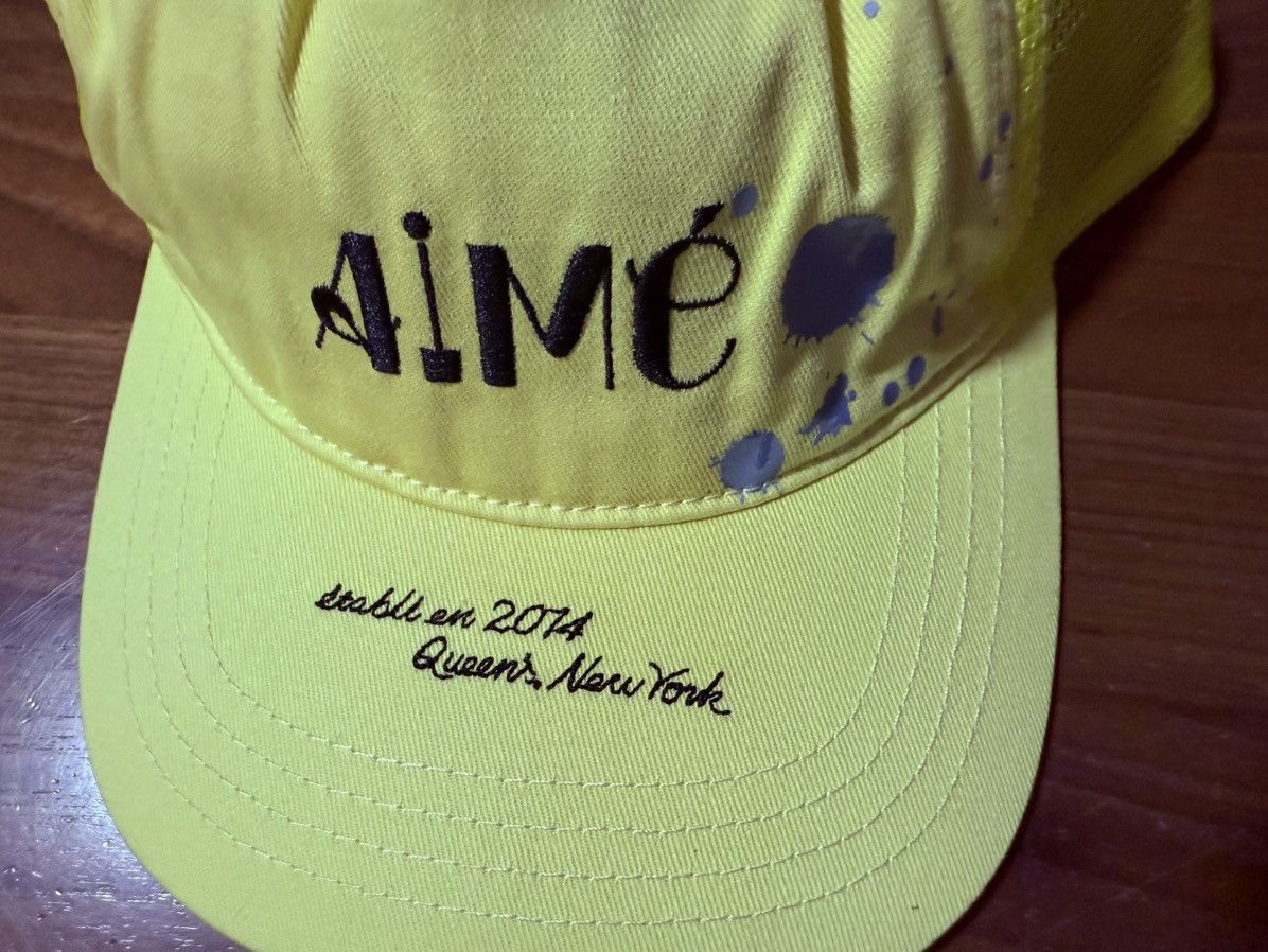 Aime Leon Dore Aime Leon Dore ALD Studio Ink Splatter Hat Lemon SnapBack Size ONE SIZE - 4 Thumbnail
