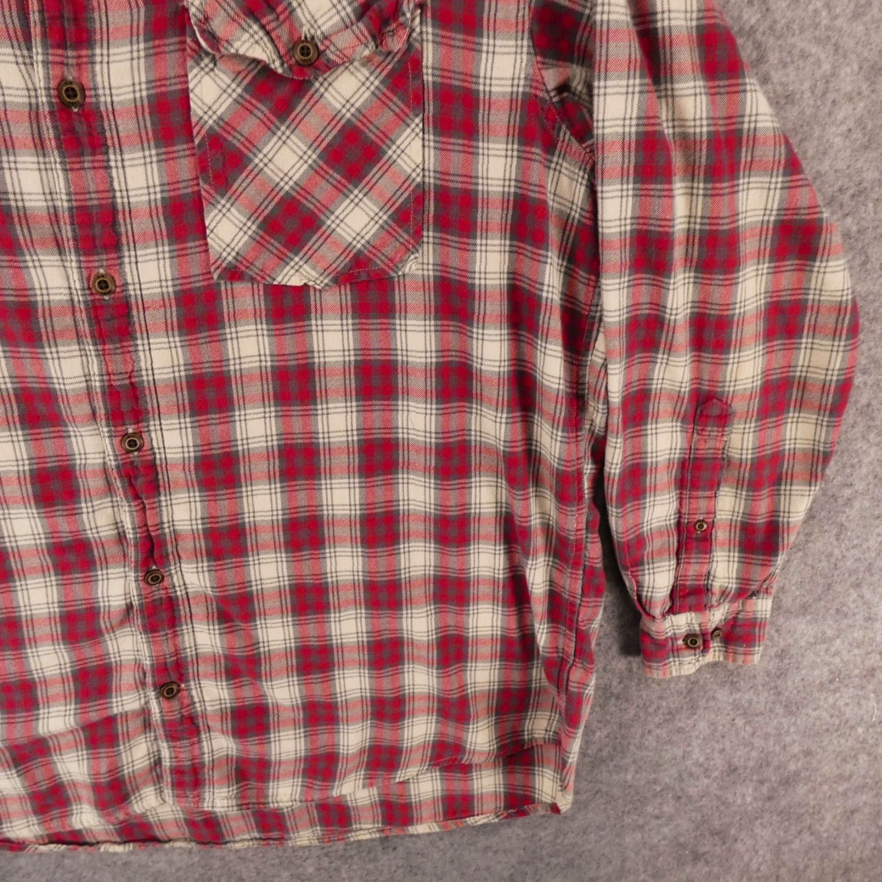 Vintage RedHead Shirt Mens XL Long Sleeve Button-Up Red Plaid Size US XL / EU 56 / 4 - 5 Thumbnail