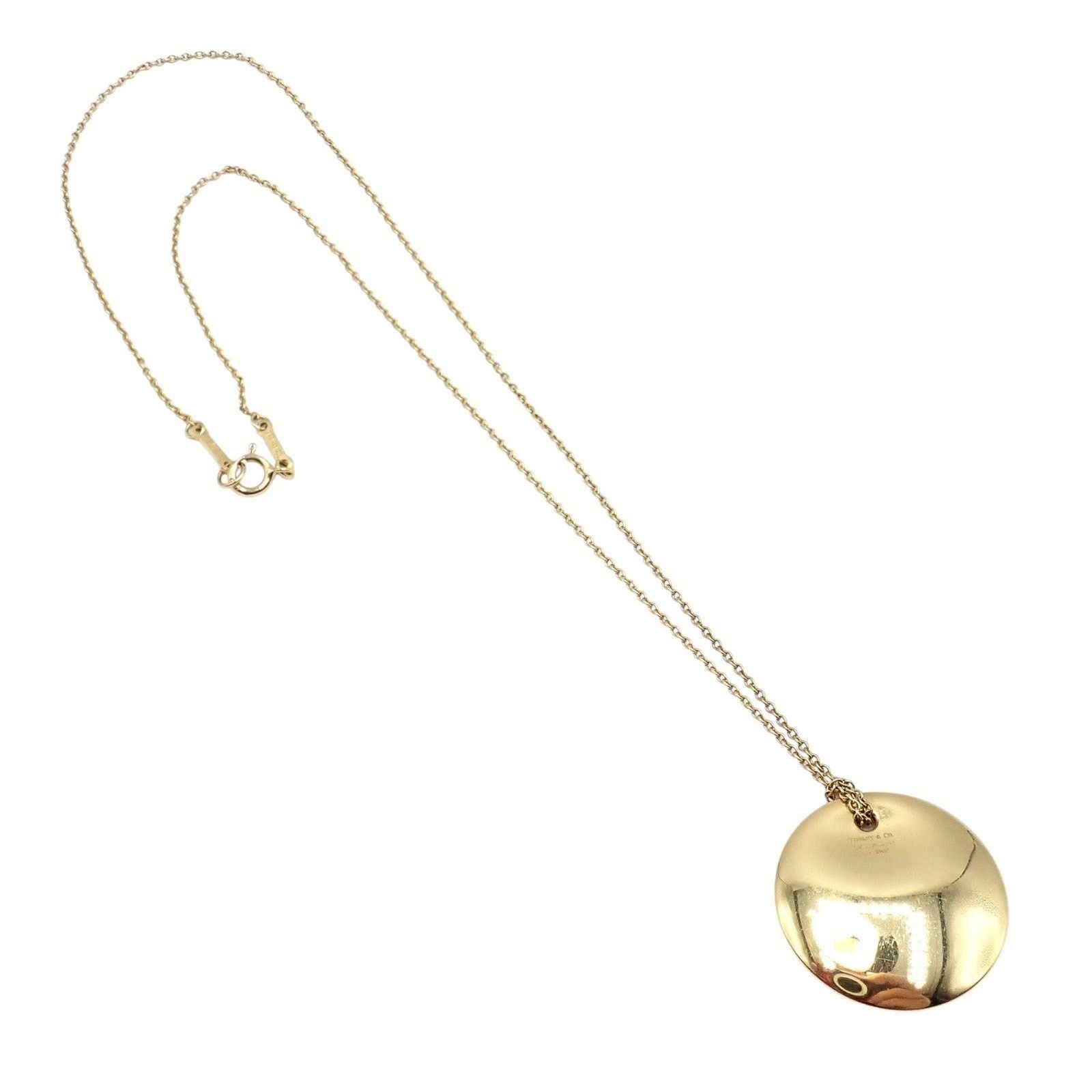 Tiffany & Co. Tiffany & Co Peretti 18k Yellow Gold Disc Pendant Necklace Size ONE SIZE - 1 Thumbnail
