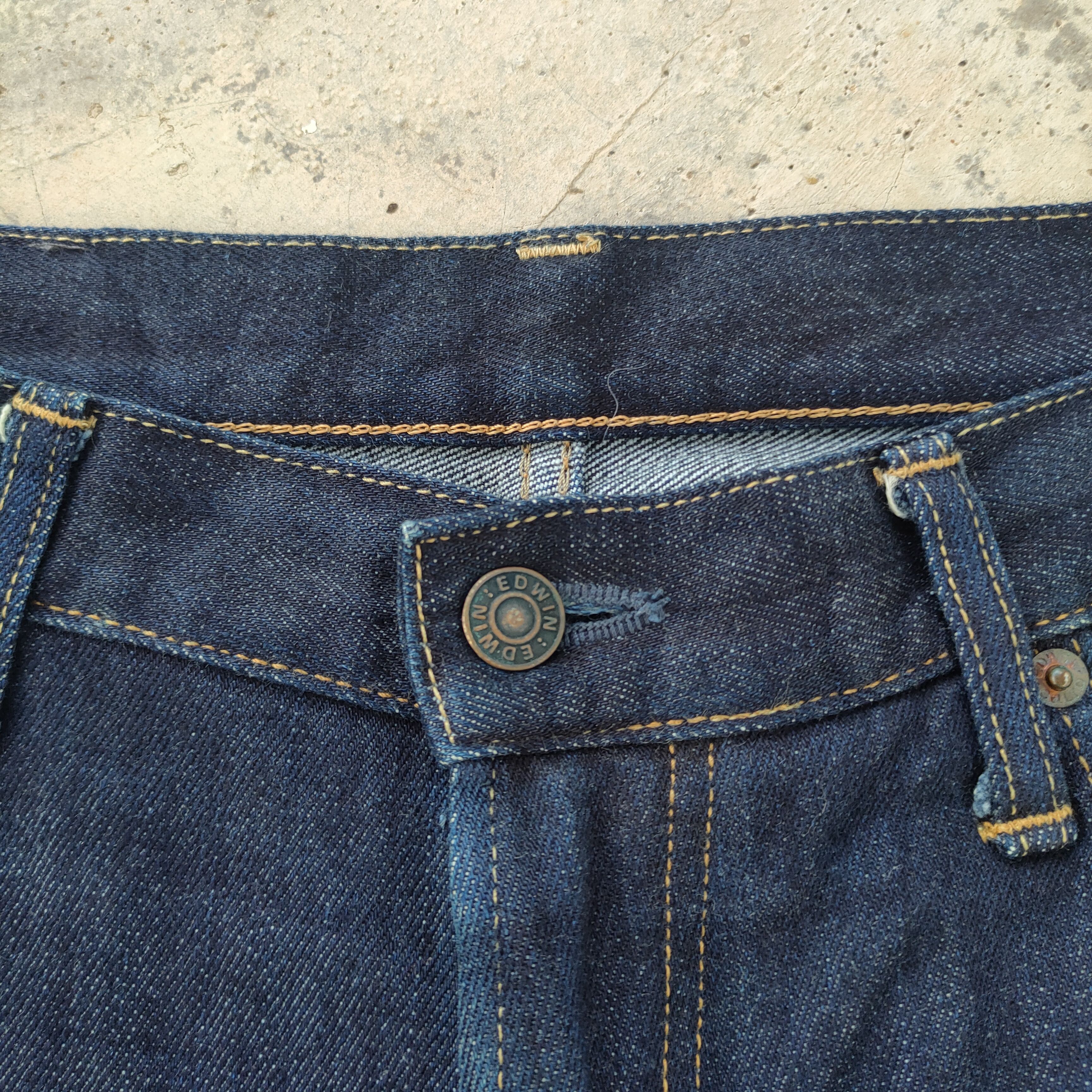 Edwin × Jean × Vintage W34 VINTAGE EDWIN RIPPED JEANS DENIM PANTS Size US 34 / EU 50 - 6 Thumbnail