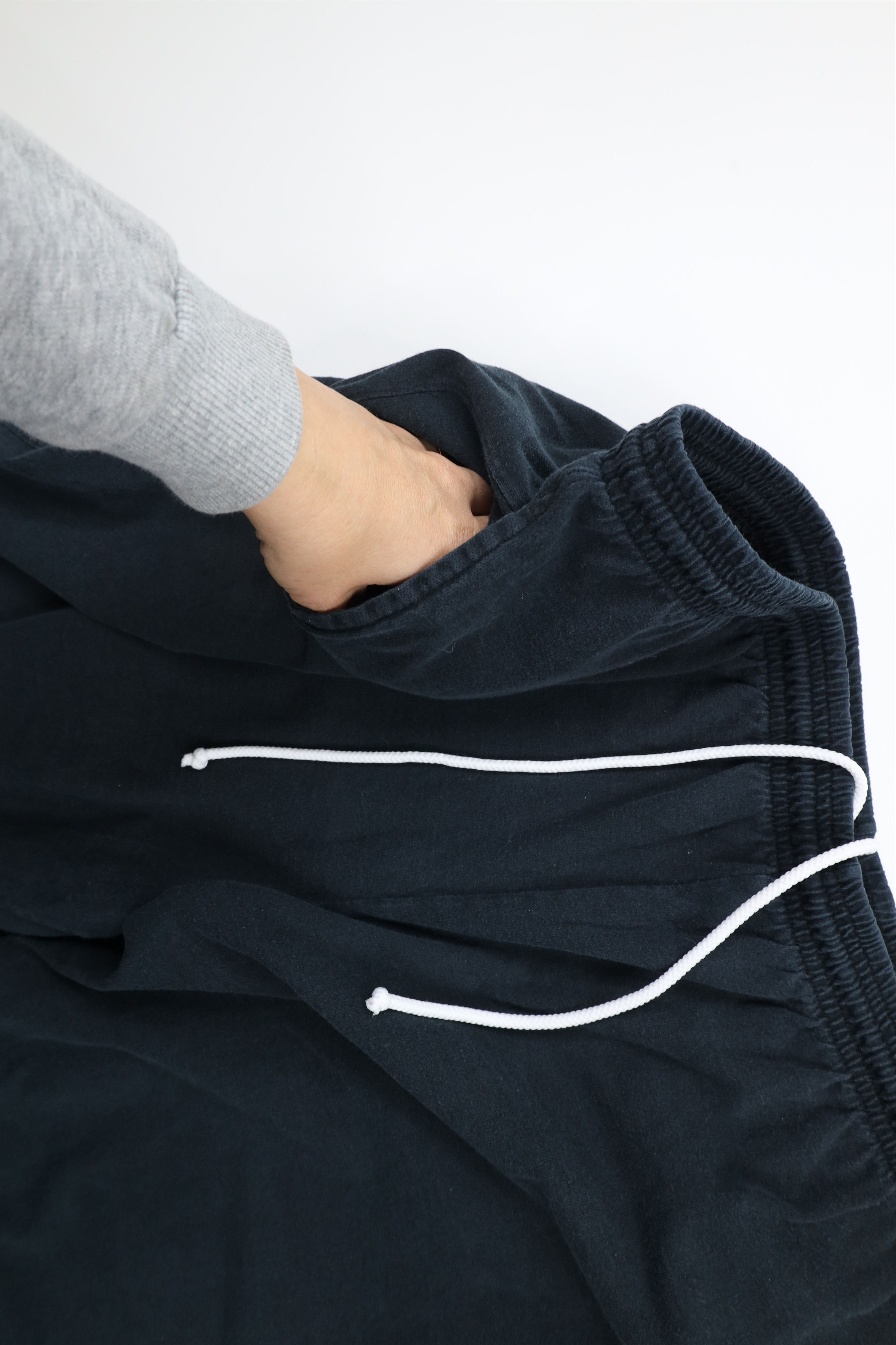 Champion × Vintage Vintage 90s Champion Logo Wide Leg Pants Cotton Black Size US 40 / EU 56 - 6 Thumbnail