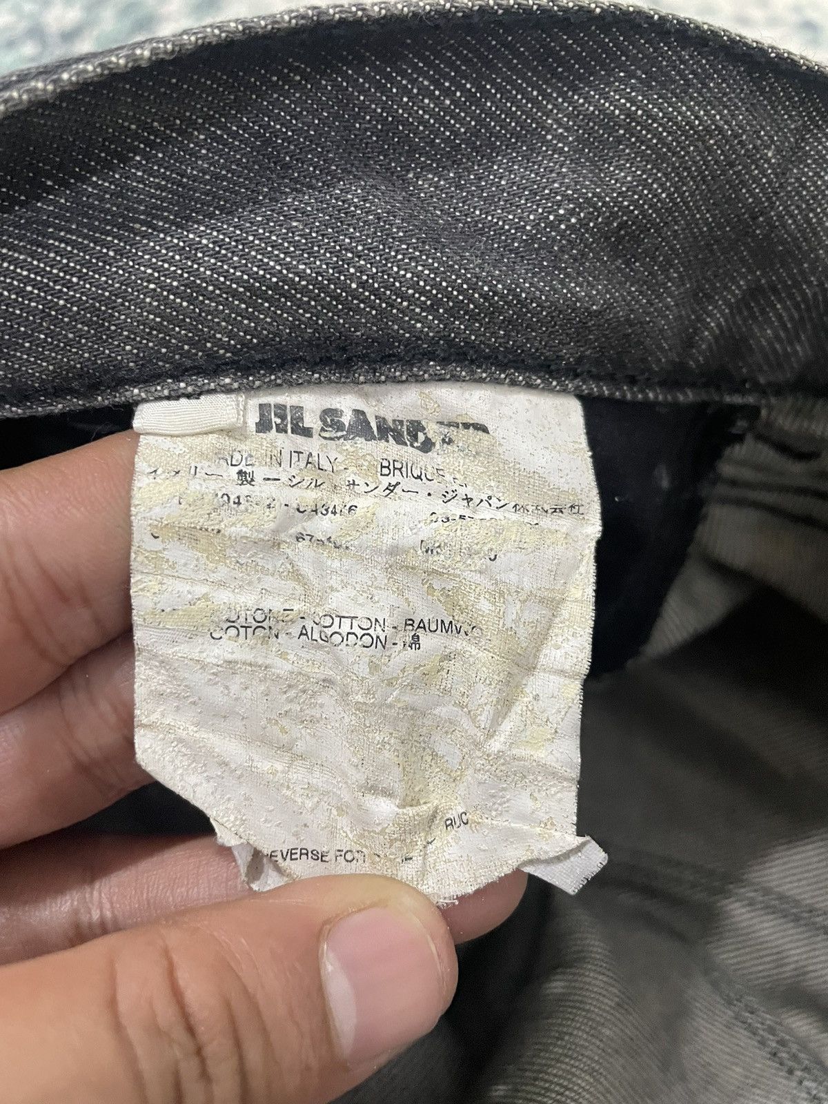 Jil Sander Jil Sander By Raf Simon Waxed Style Distressed Denim Size US 32 / EU 48 - 11 Thumbnail