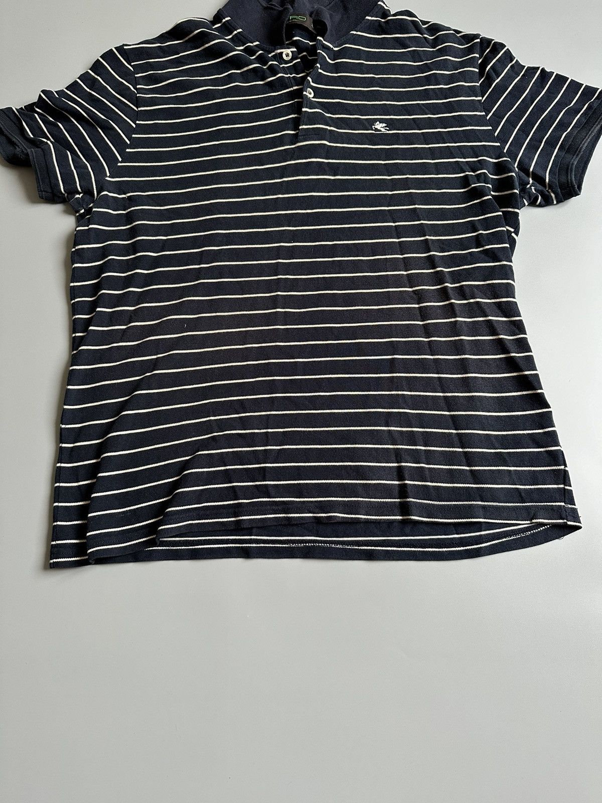 Etro Etro Milano Polo Shirt Size XL Blue Striped Made In Italy Size US XL / EU 56 / 4 - 6 Thumbnail