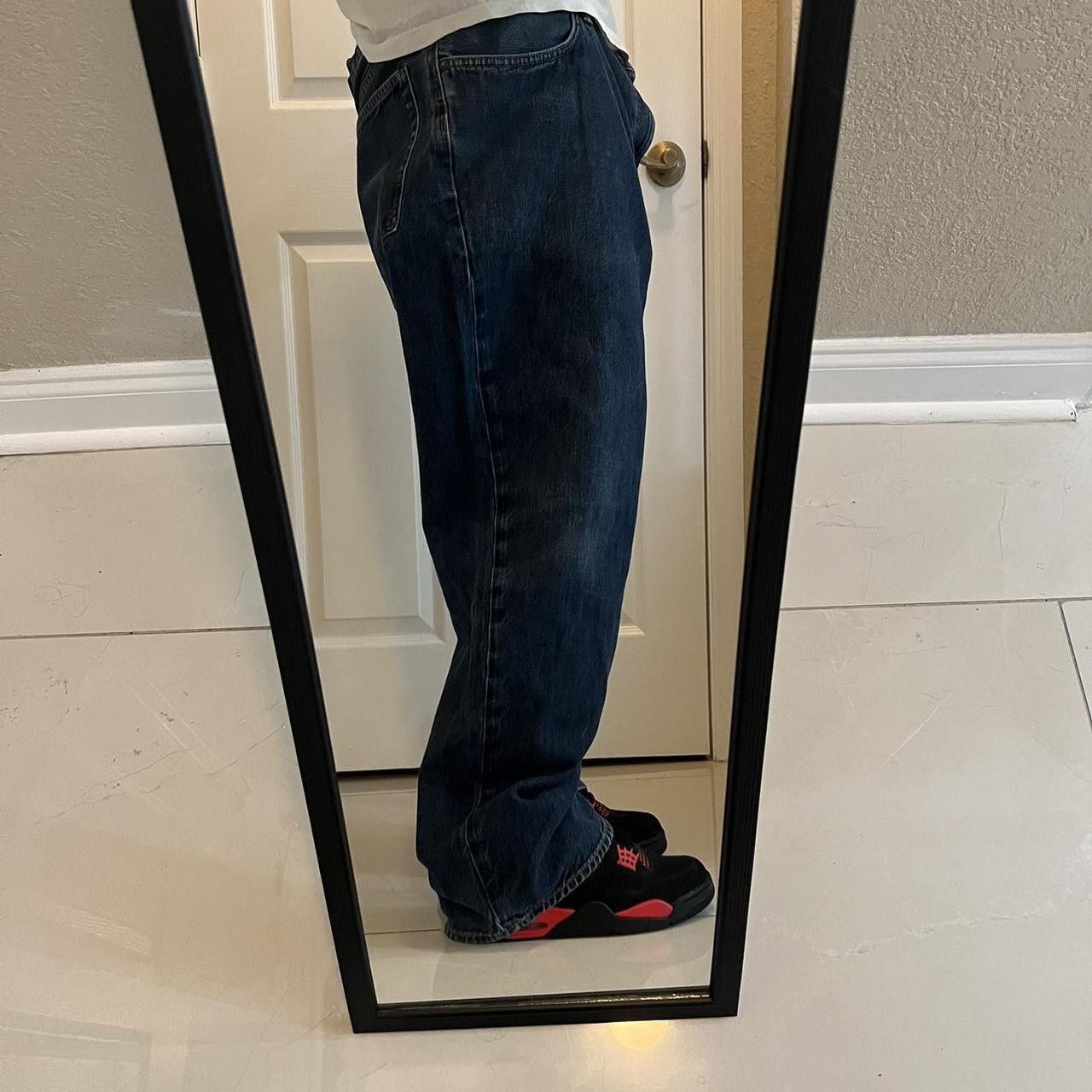Gap Vintage/Y2K Baggy Gap Skater Style Dark Wash Grunge Denim Jeans! Size US 44 / EU 60 - 2 Thumbnail