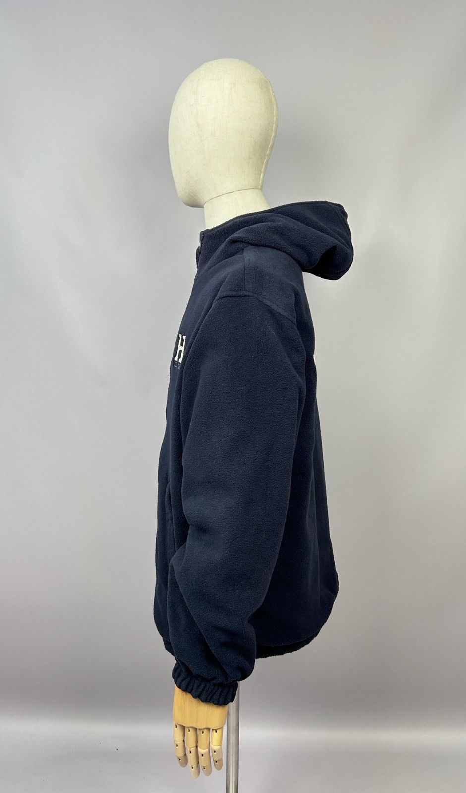 Tommy Hilfiger × Vintage Tommy Hilfiger Big Logo Reversible Vintage Fleece Jacket 90s Size US S / EU 44-46 / 1 - 14 Thumbnail