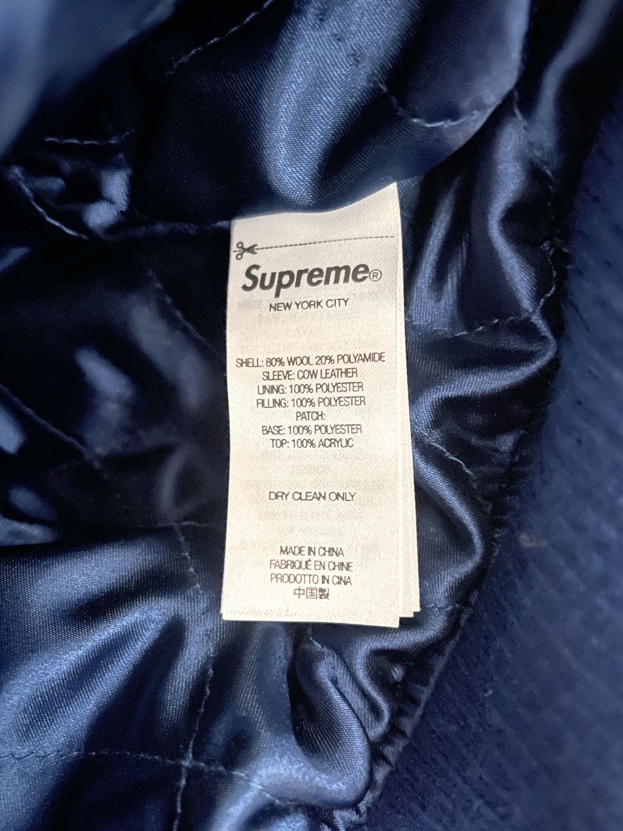 Hysteric Glamour × Supreme RARE! 2024 Supreme x Hysteric Glamour Smoke Varsity Jacket Size US M / EU 48-50 / 2 - 8 Thumbnail