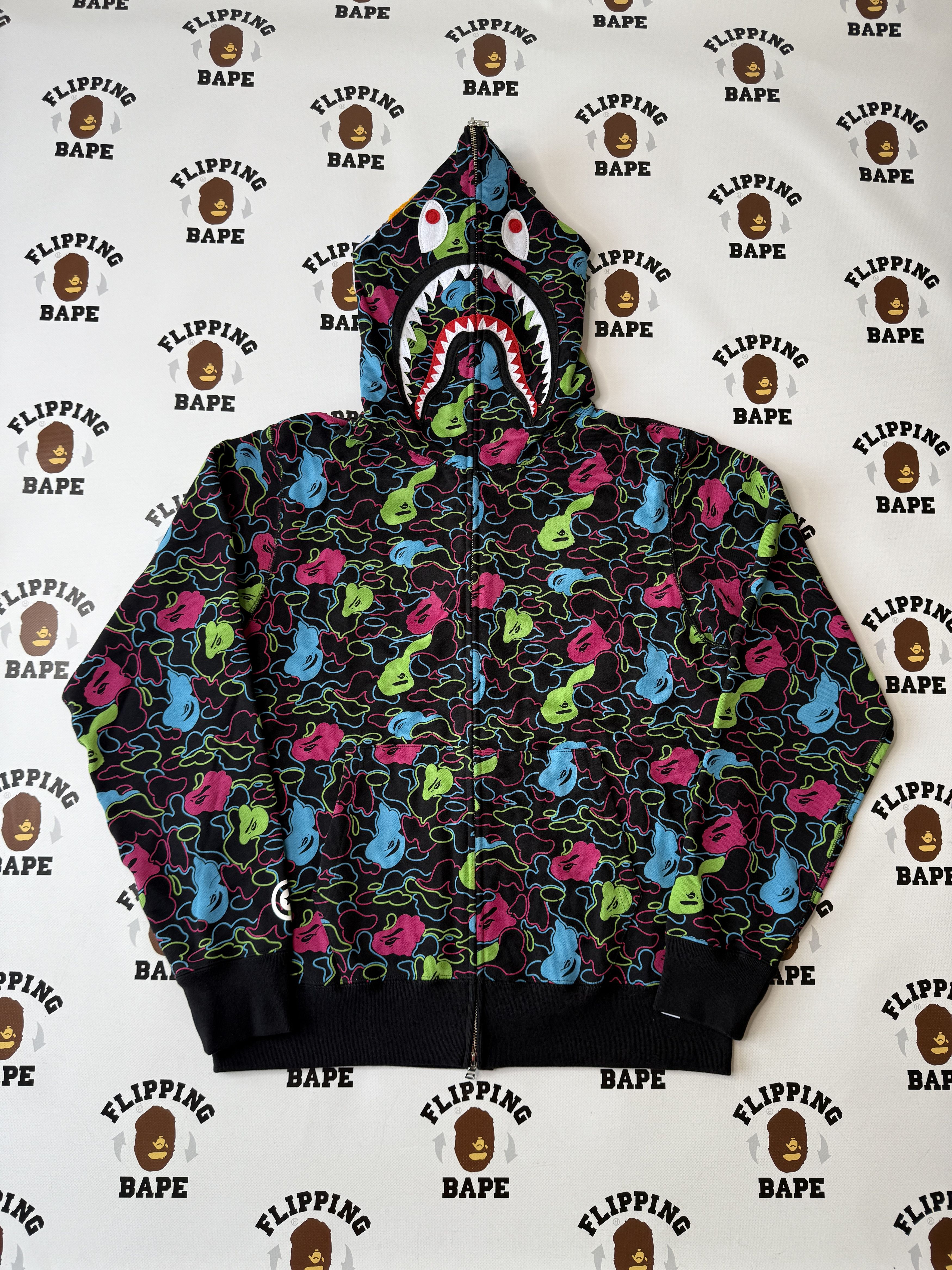 Bape BAPE LAS VEGAS SEPARATE SHARK FULL ZIP HOODIE Size US M / EU 48-50 / 2 - 2 Thumbnail