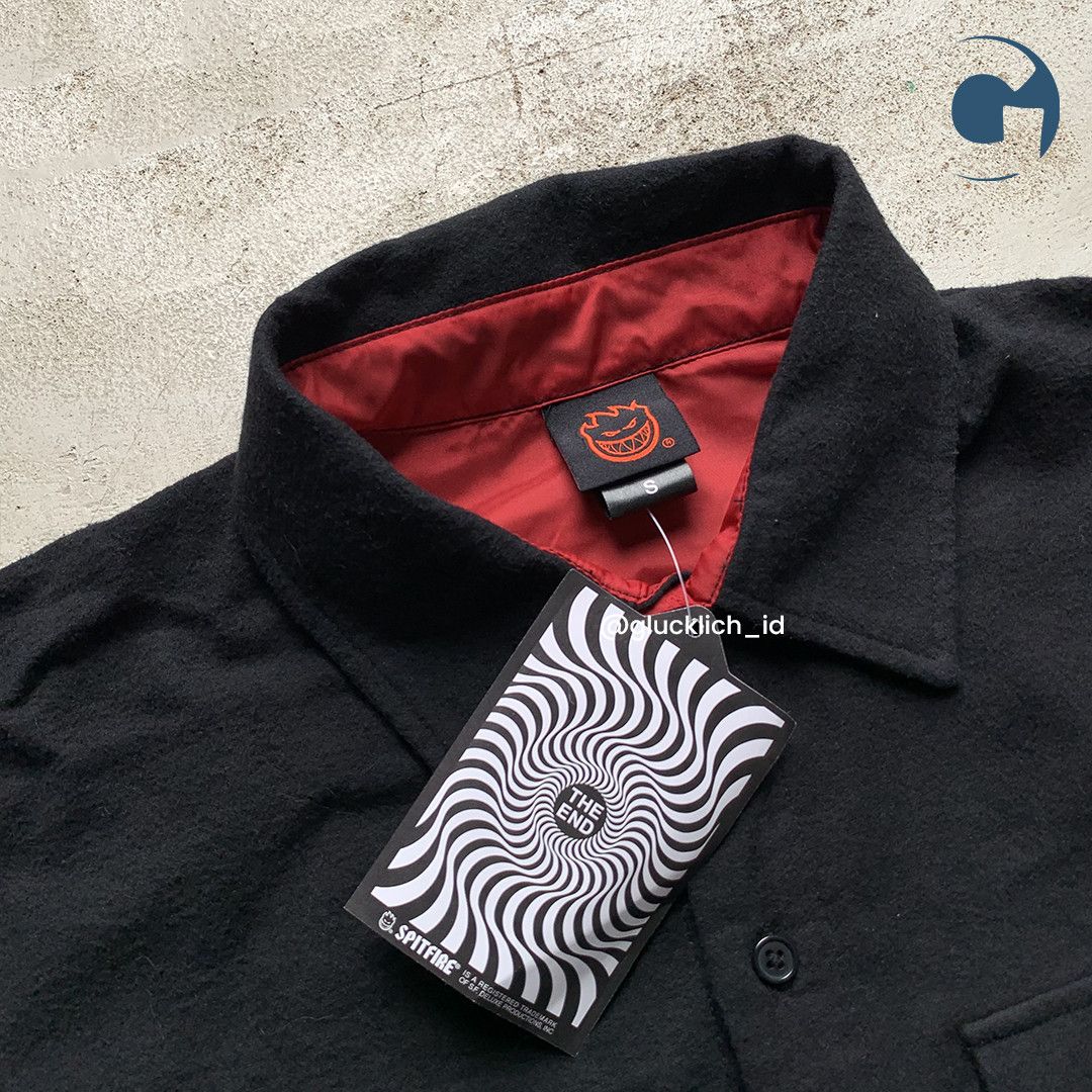 Spitfire Spitfire, Embroidered Black Flannel Shirt Size US S / EU 44-46 / 1 - 2 Thumbnail