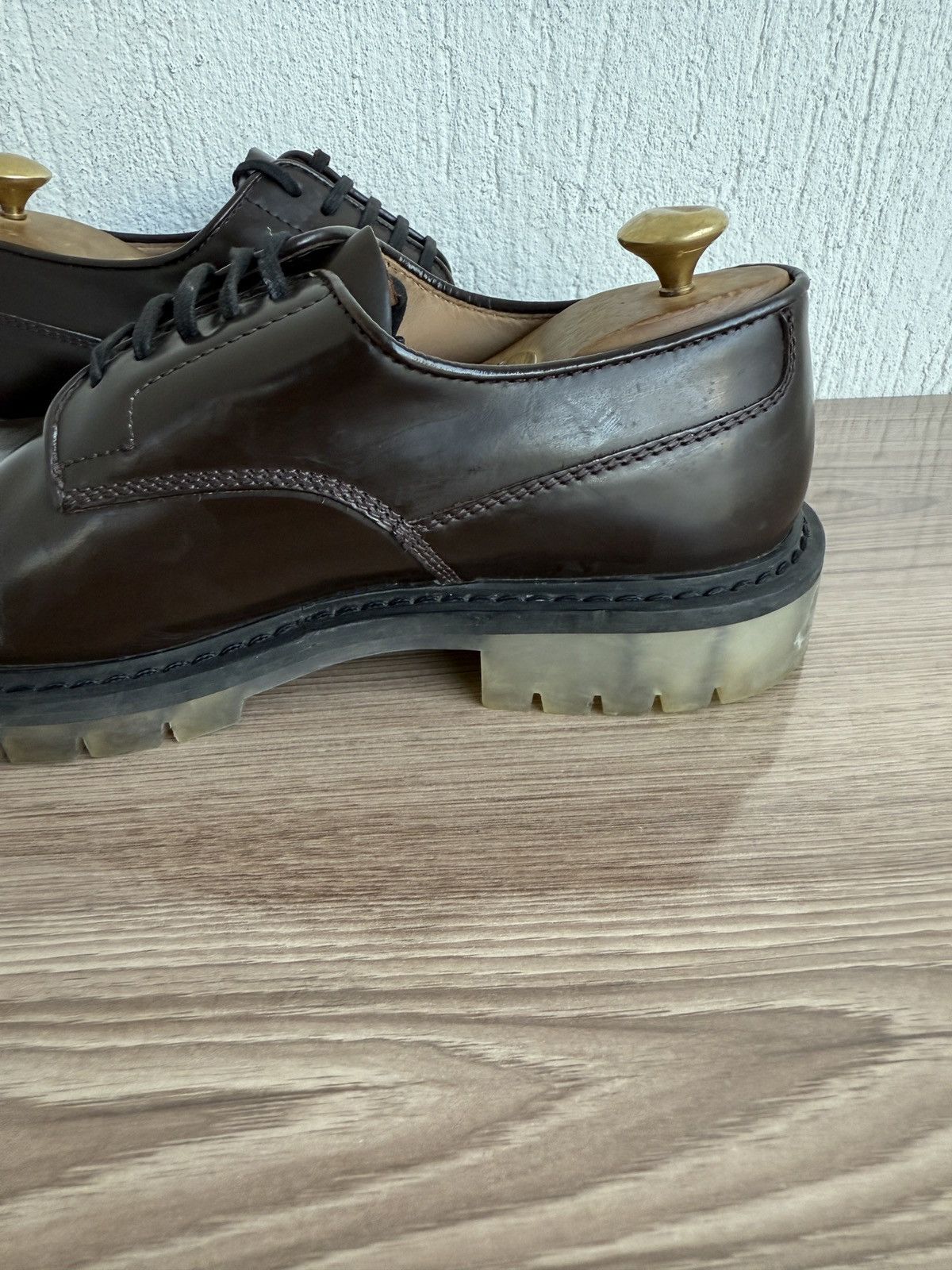 Bottega Veneta Calfskin brush leather derby Size US 8 / EU 41 - 13 Thumbnail