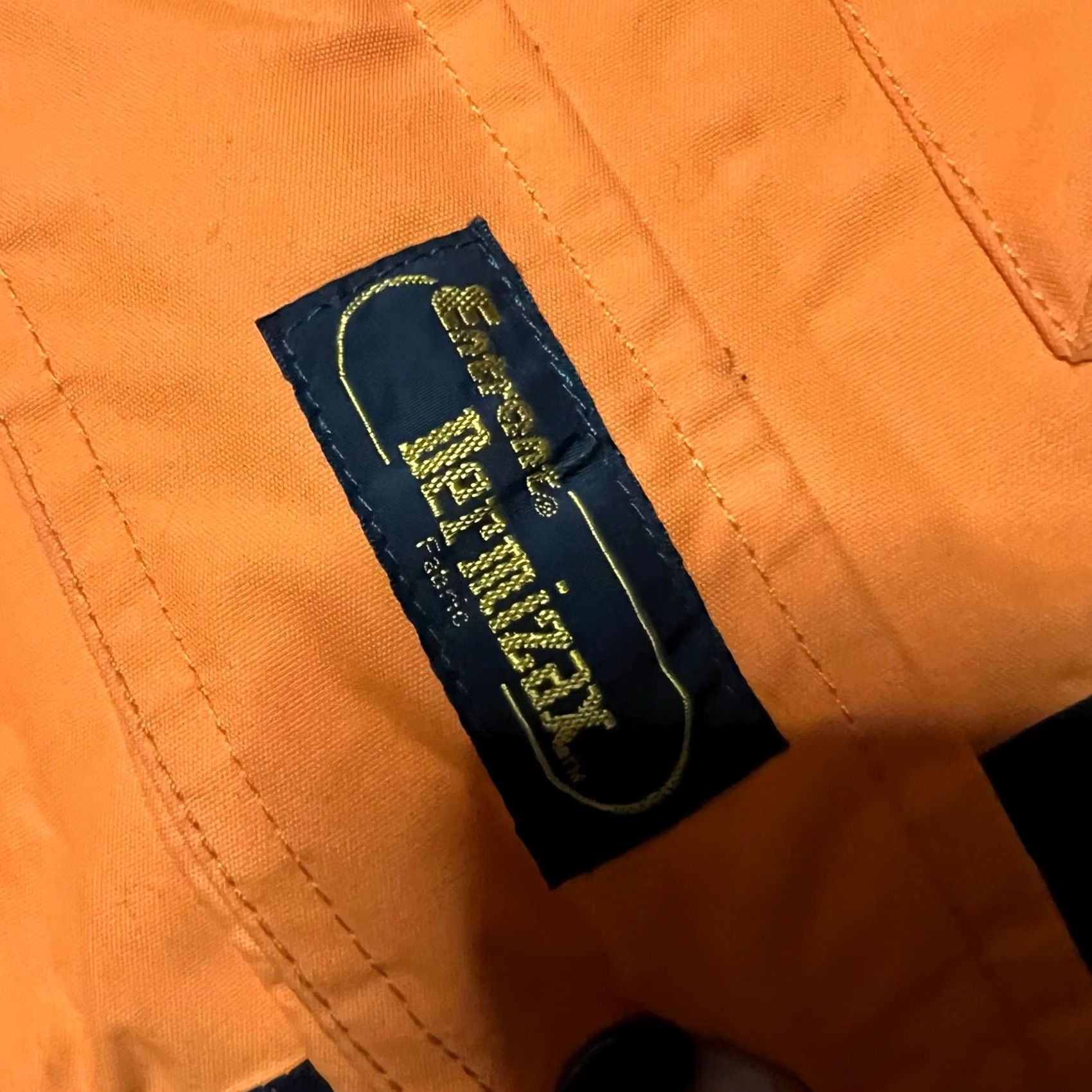 Vintage Mountain Uniforms Coat Parka Hooded Nylon Mens Small Orange Ski Snowboarding Coat Size US S / EU 44-46 / 1 - 2 Thumbnail