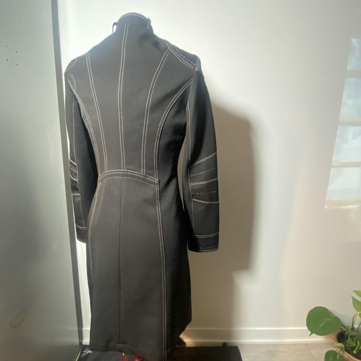 Japanese Brand Tristan & Iseut Matrix-Era “c. 1999–2003” Stitch Long Coat Size US S / EU 44-46 / 1 - 4 Thumbnail