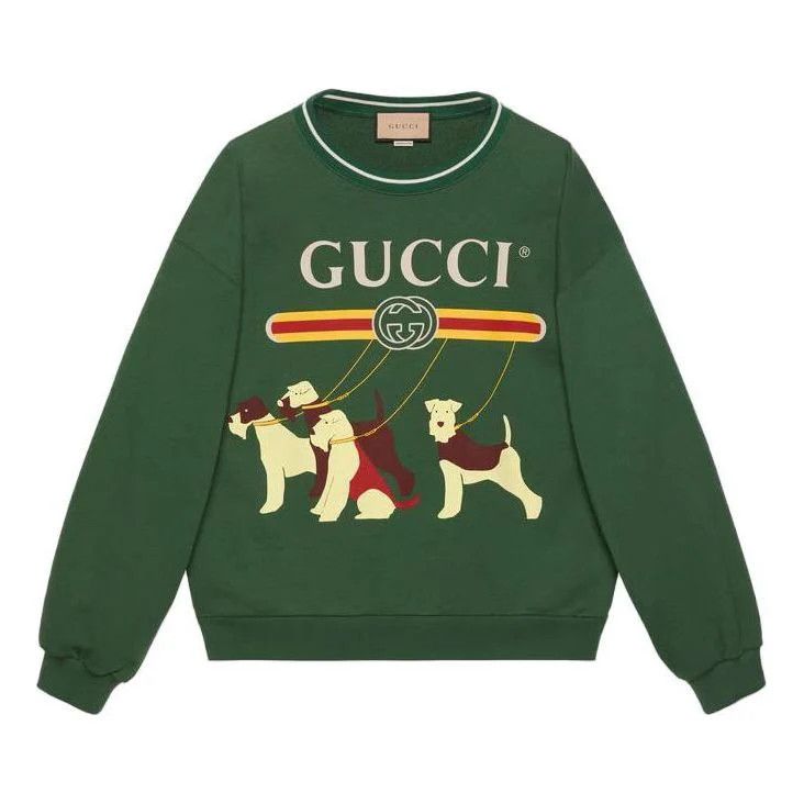 Gucci o1s1wg111025 Cotton Jersey Sweatshirts & Hoodies in Green Size US L / EU 52-54 / 3 - 1 Thumbnail