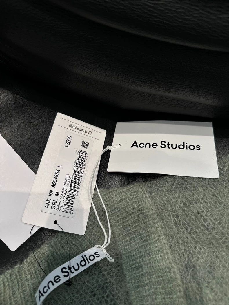 Acne Studios Acne Studios Green V-Neck Sweater-dmc Size US M / EU 48-50 / 2 - 1 Thumbnail