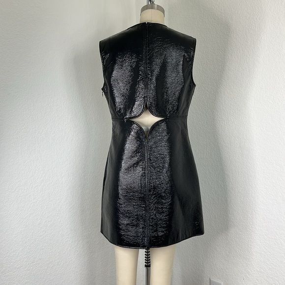 Courreges Courreges Cutout Vinyl Shift Dress Size L / US 10 / IT 46 - 7 Thumbnail