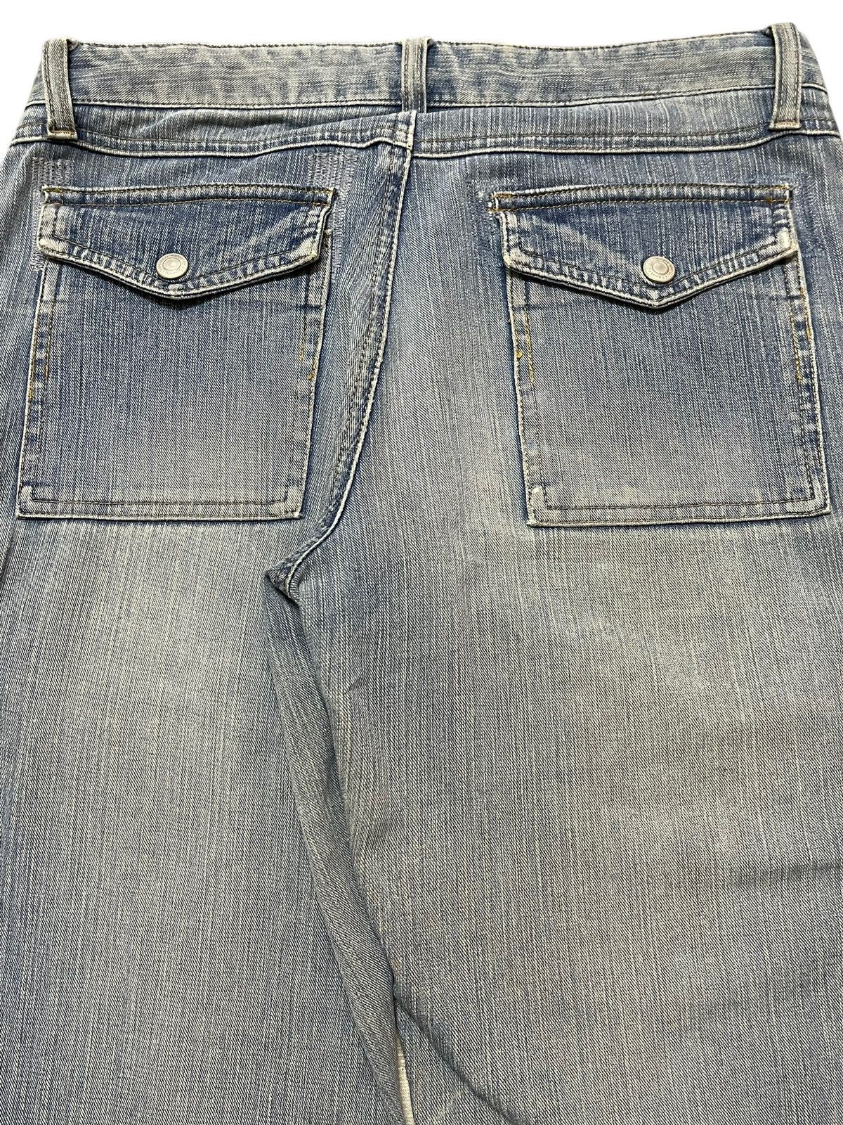 14th Addiction Vintage Japanese Brand Bush Pants Faded Wash Flare Jeans Size US 28 / EU 44 - 6 Thumbnail