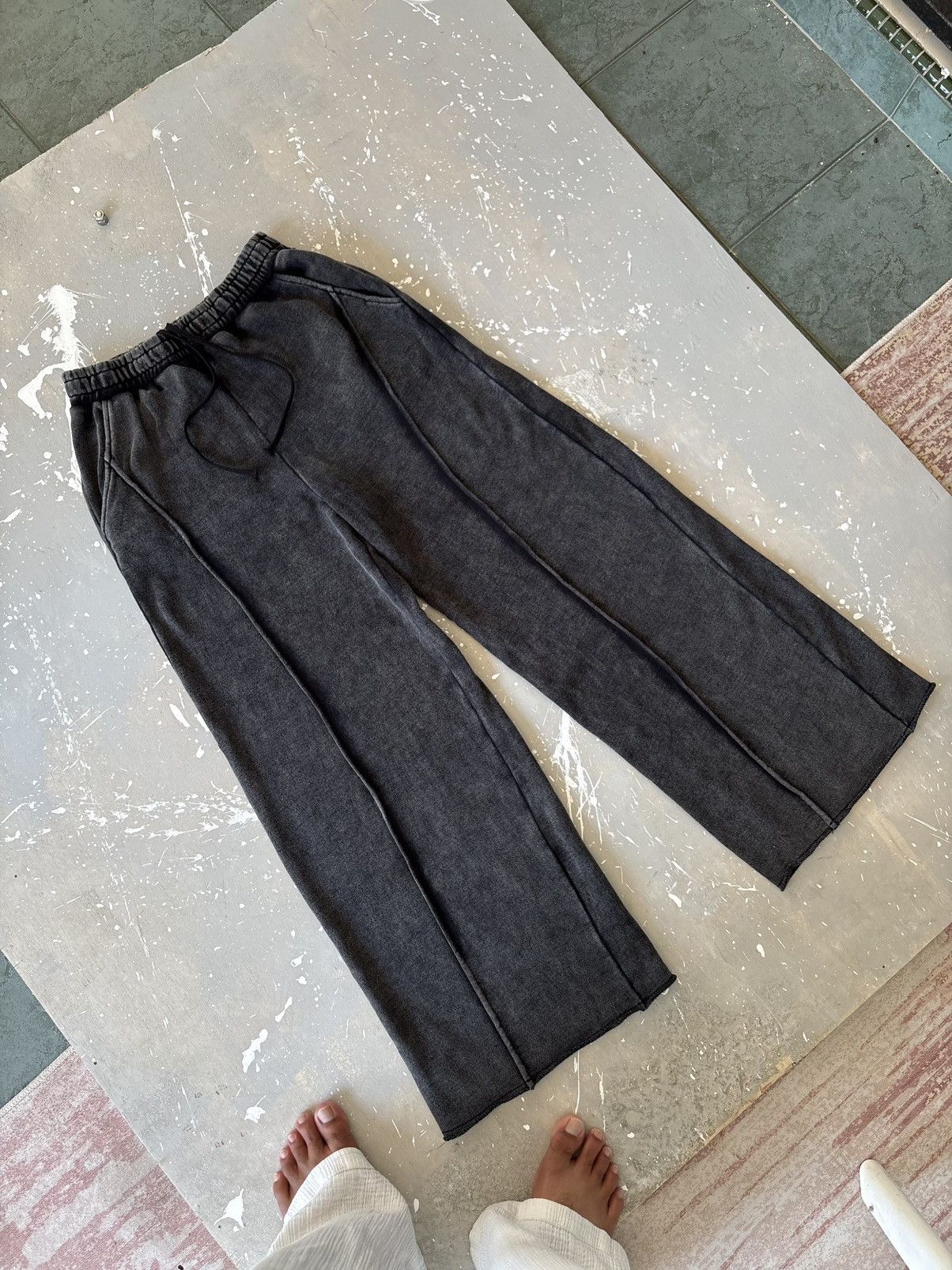 Japanese Brand Jeanasis Y2k Faded Washed Sweatpants LGB If Six Was Nine Size US 30 / EU 46 - 5 Thumbnail