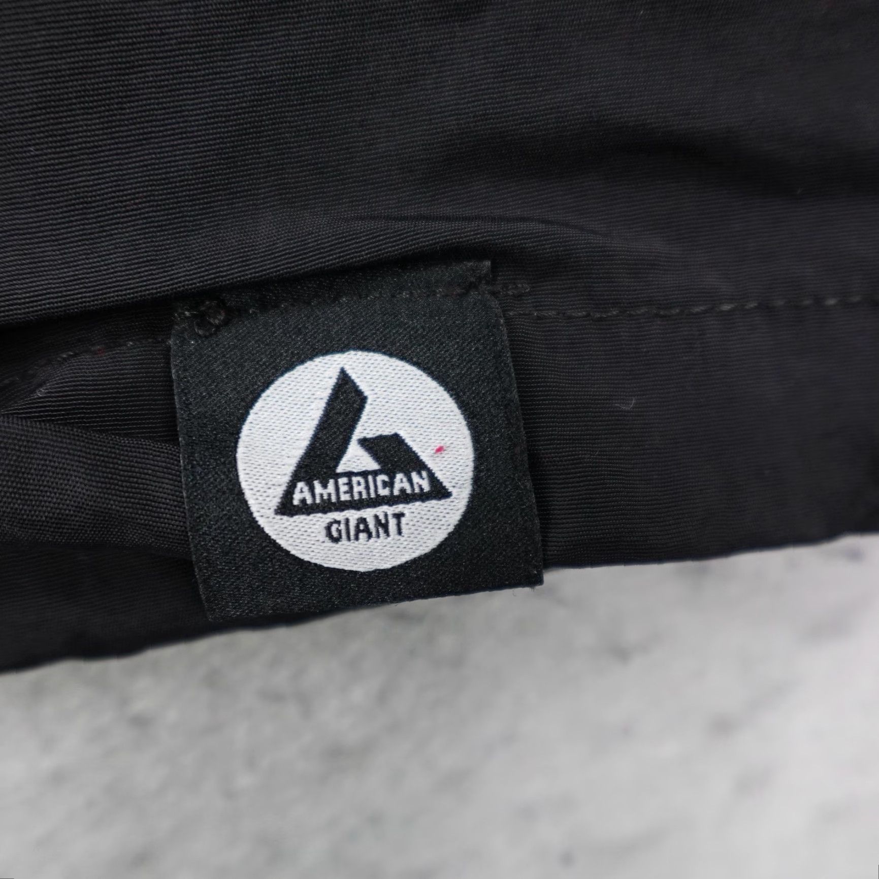 Vintage American Giant Jacket Mens Large Black Windbreaker Anorak Pullover 1/4 Zip USA Size US L / EU 52-54 / 3 - 4 Thumbnail