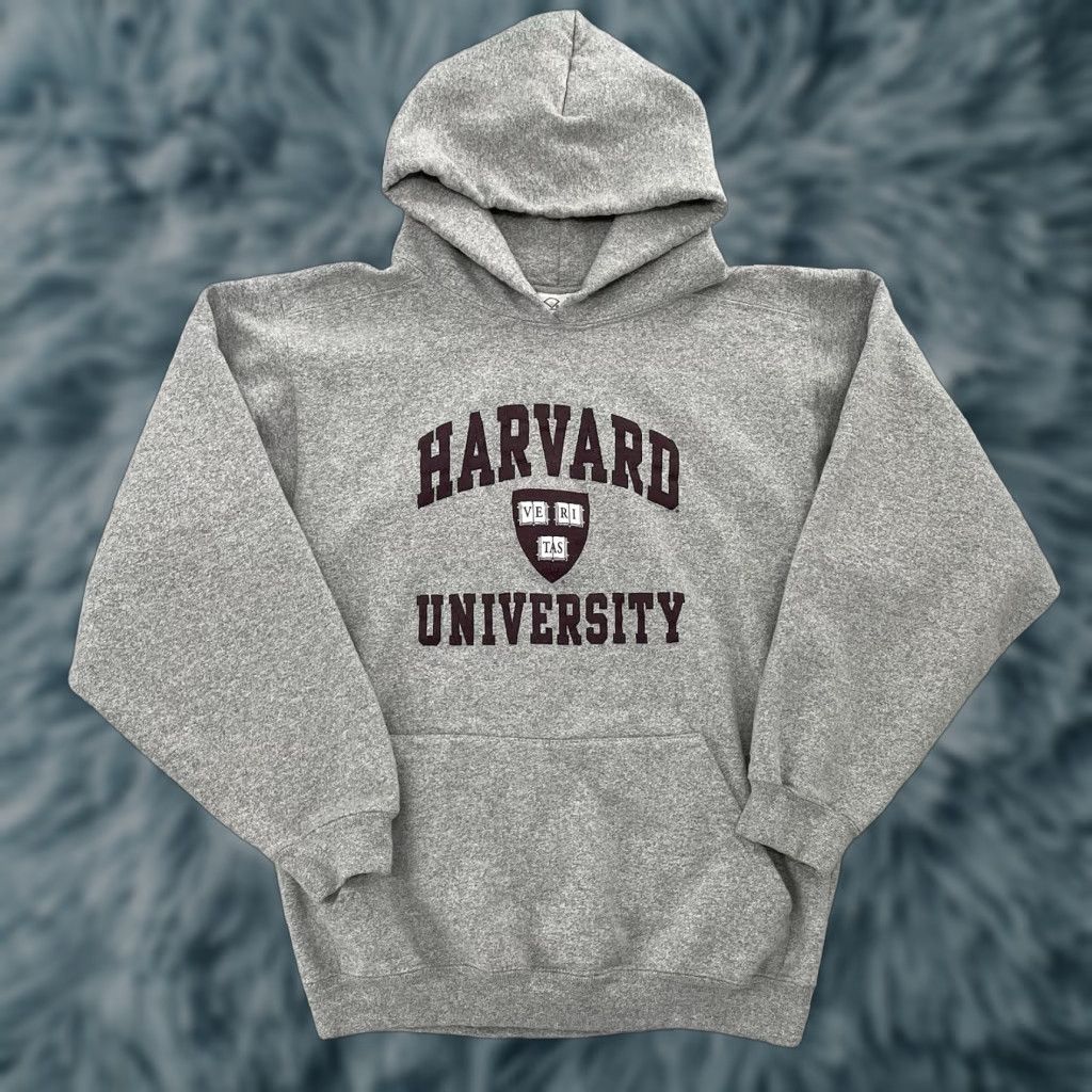 Vintage VINTAGE Harvard University Sweater Adult Small Gray Hoodie Ivy League USA 90s Size US S / EU 44-46 / 1 - 1 Thumbnail
