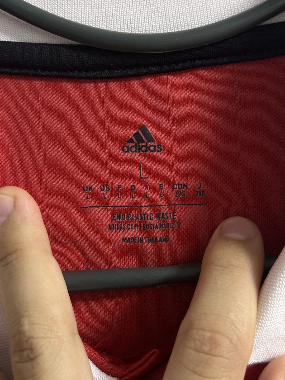 Adidas Rare Soccer Jersey Sancho 25 Manchester United Adidas 2022 Size US L / EU 52-54 / 3 - 14 Thumbnail