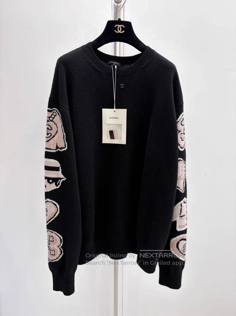 Chanel Chanel Cartoon graffiti pullover sweater Size M / US 6-8 / IT 42-44 - 1 Thumbnail