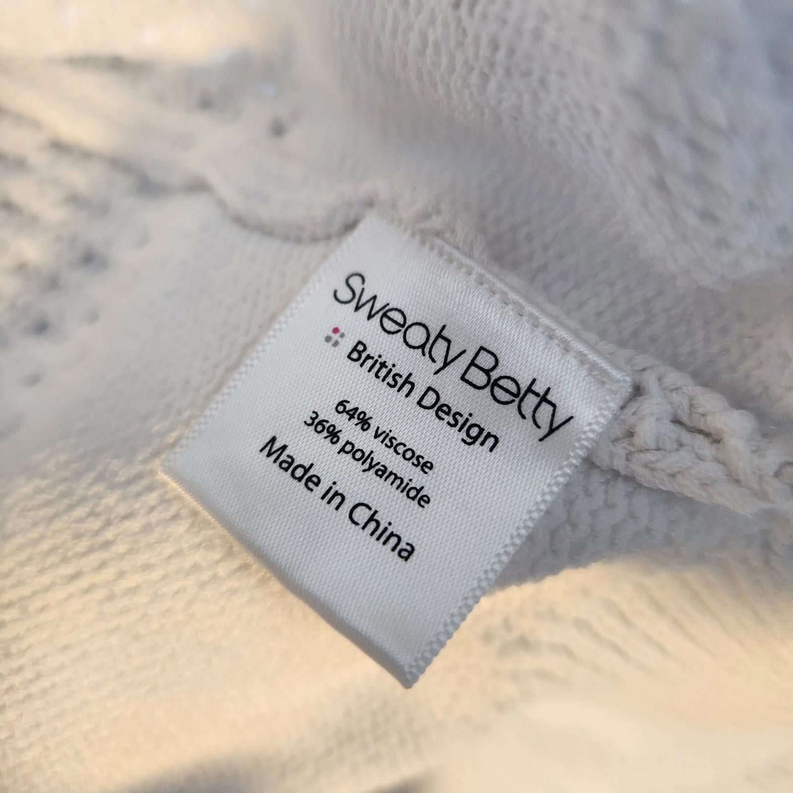 Designer Sweaty Betty Heavy Knit Sweater White Size Large New NWT Size L / US 10 / IT 46 - 9 Thumbnail