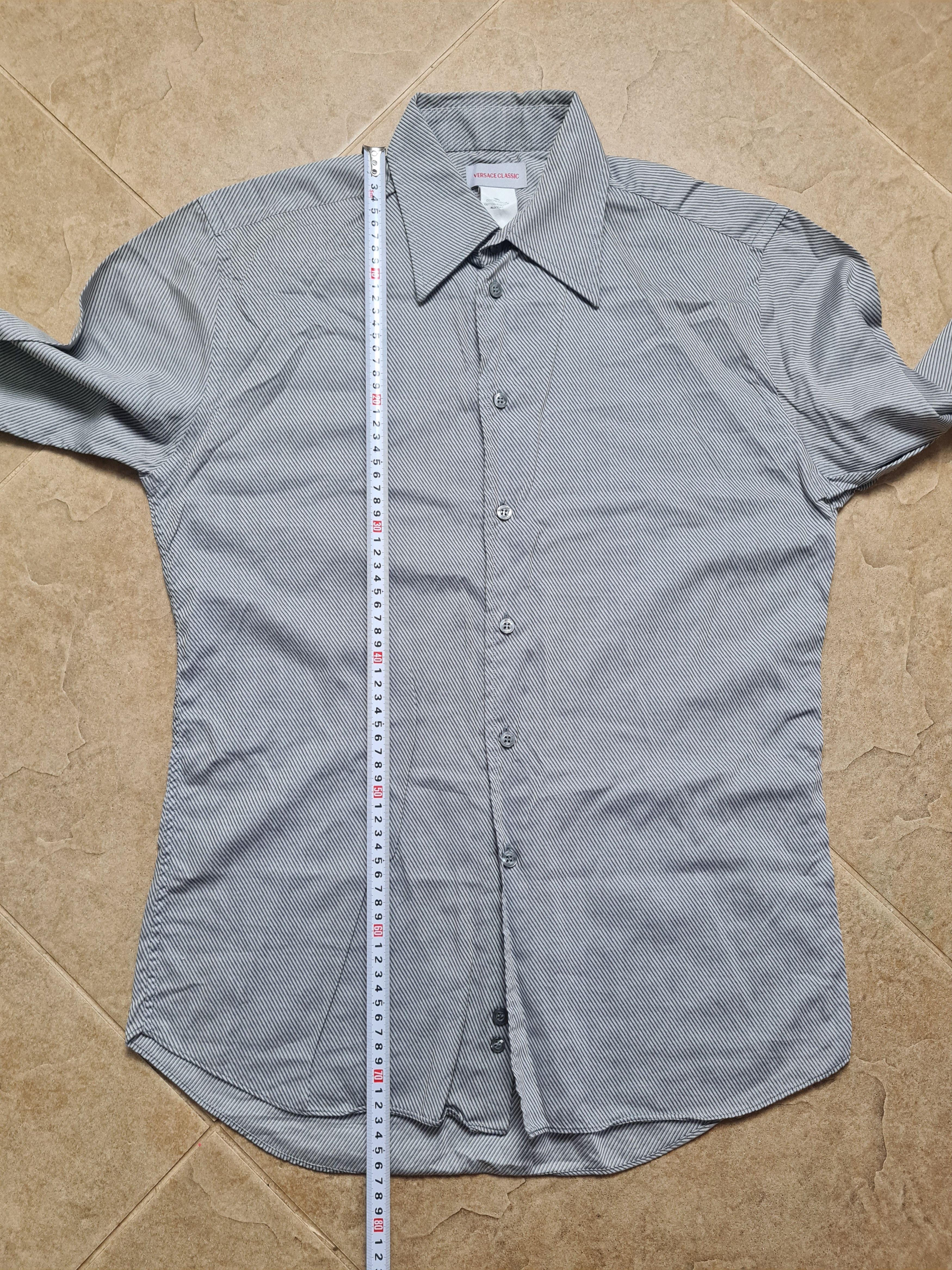 Versace Mens Vintage Versace Classic shirt size39 Medium Gray Cotton Size US M / EU 48-50 / 2 - 5 Thumbnail