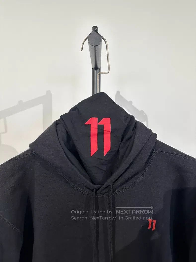 Boris Bidjan Saberi Boris Bidjan Saberi H1B printed face mask hoodie sweatshir Size US L / EU 52-54 / 3 - 6 Thumbnail