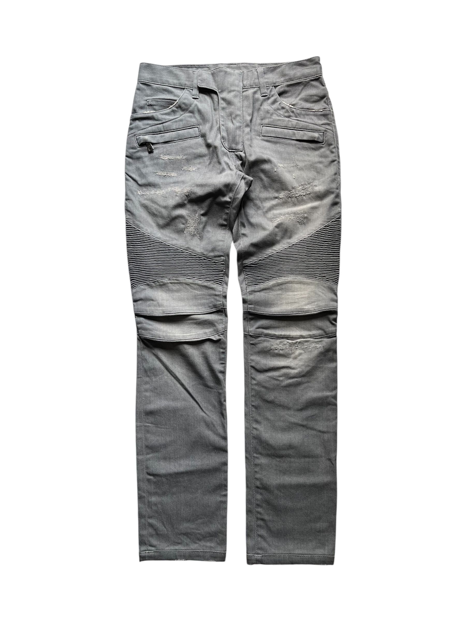 Balmain Decarnin Balmain Homme AW09 Heavy Biker Jeans | Grailed