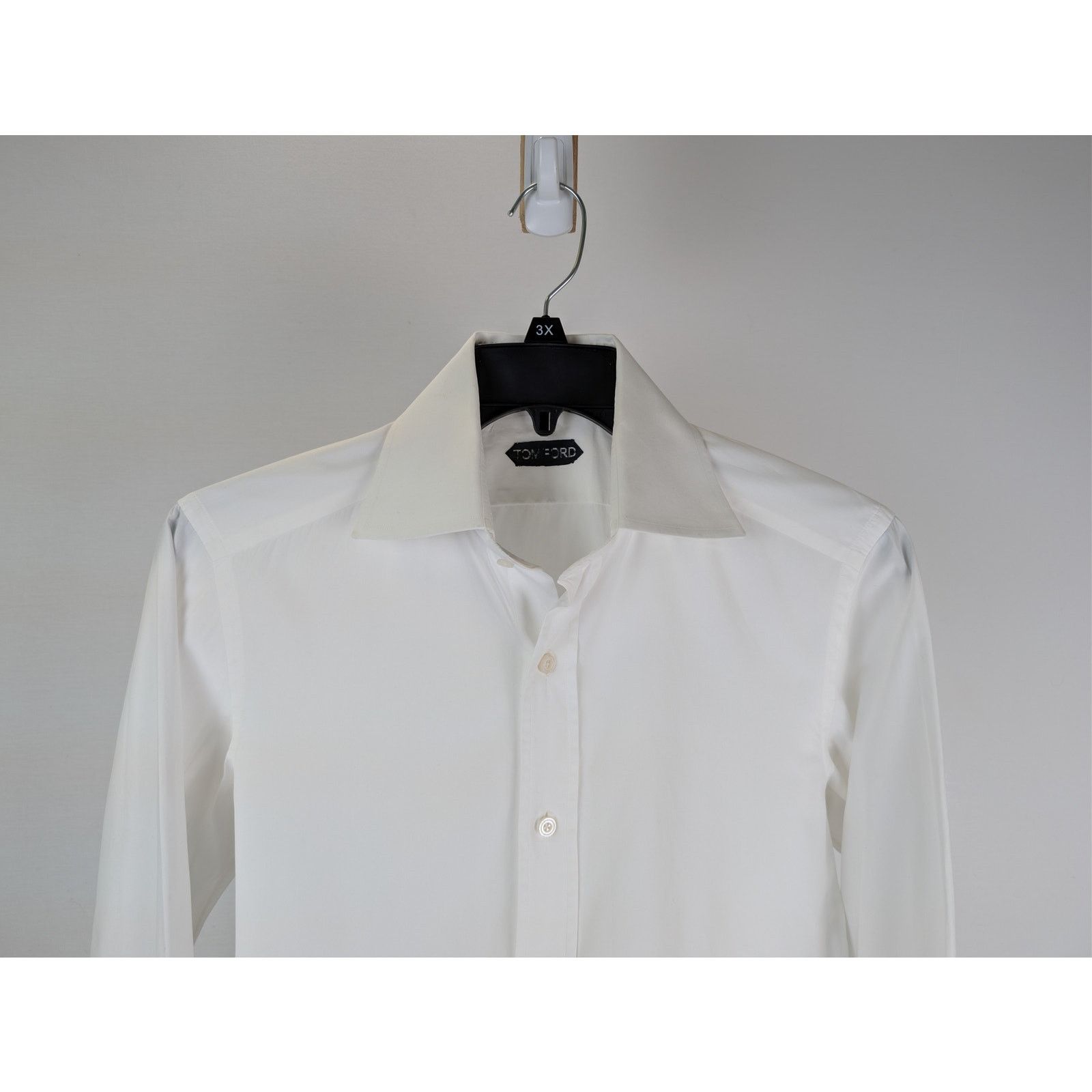 Tom Ford o1rshd1 CC20 Button up Shirt in White Size US S / EU 44-46 / 1 - 3 Thumbnail