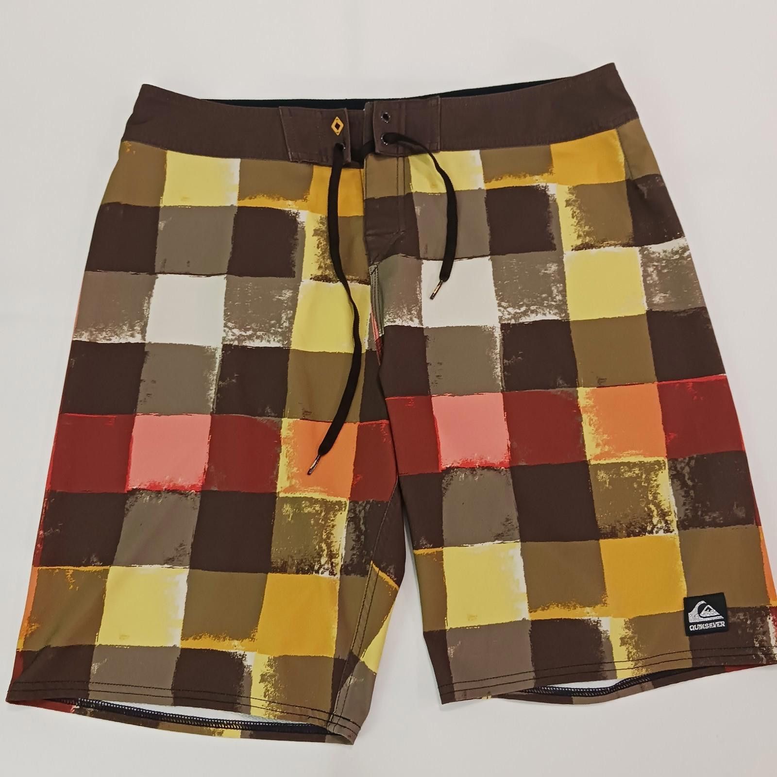 Quiksilver Quiksilver Cypher Series 4 Way Stretch Men's 36 Plaid Shorts Size US 32 / EU 48 - 1 Thumbnail