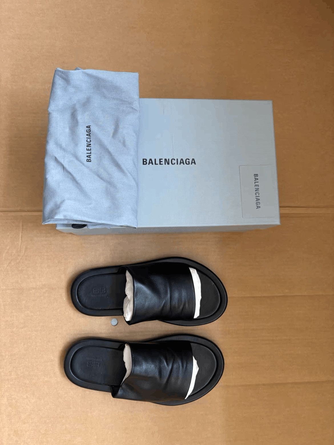 Balenciaga Balenciaga Sz 44 Balenciaga Leather Sandals-2506 Size US 11 / EU 44 - 1 Thumbnail